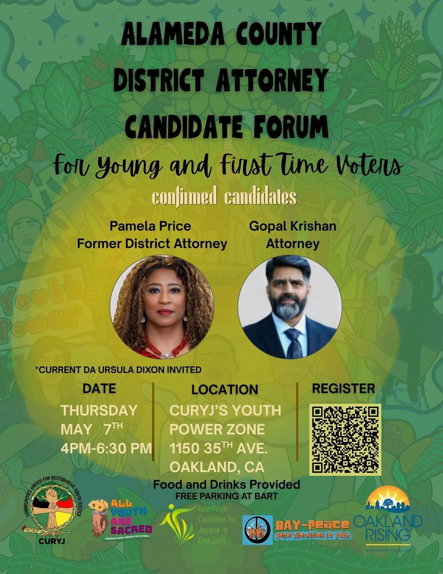 We are 2 days away from our Alameda County DA Candidate forum. 🗓️

Join us to learn more about the role of the DA and what&rsquo;s at stake in this year&rsquo;s election. Make sure to save the date and register. We have added a zoom options and Span