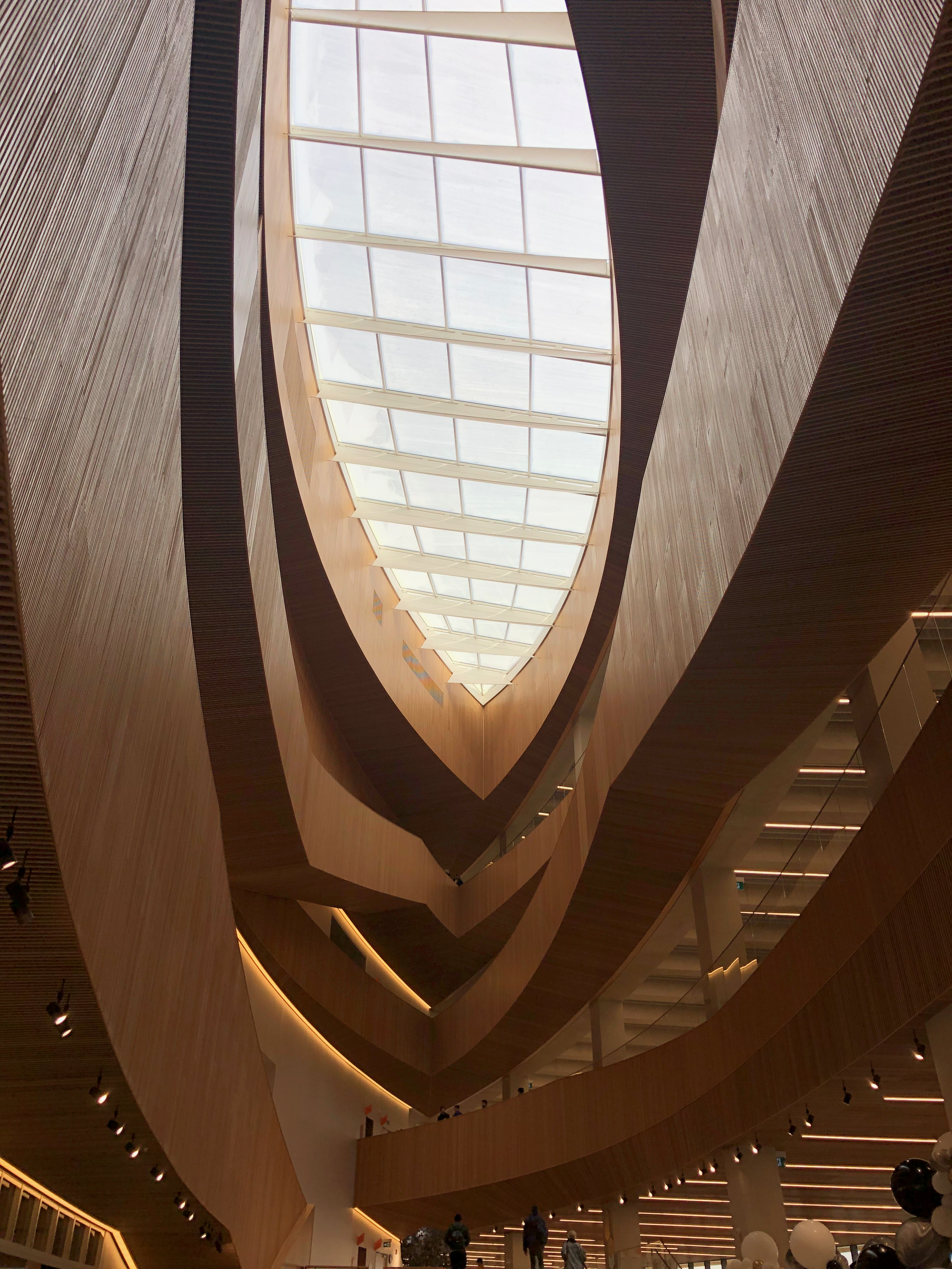 Architectural descriptive image of the inside of a modern building