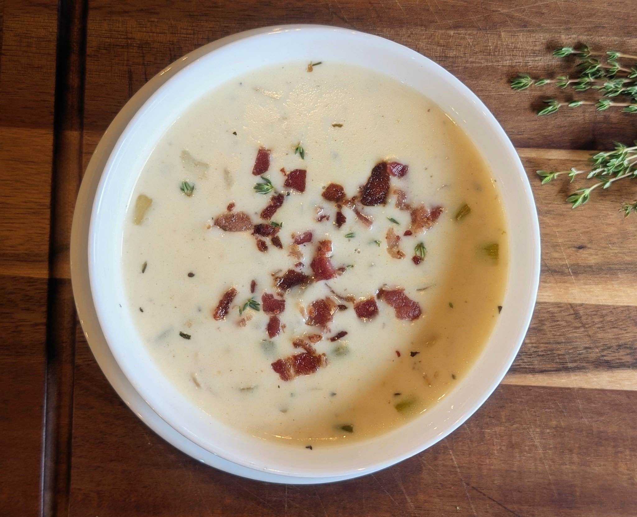 Lunch is Served 🍲 

Stop by the caf&eacute; for lunch and treat yourself to a bowl of our delicious homemade clam chowder&mdash;rich, creamy, and full of flavor. Perfect for a cozy lunch break or a casual bite with friends. Pair it with a slice of G