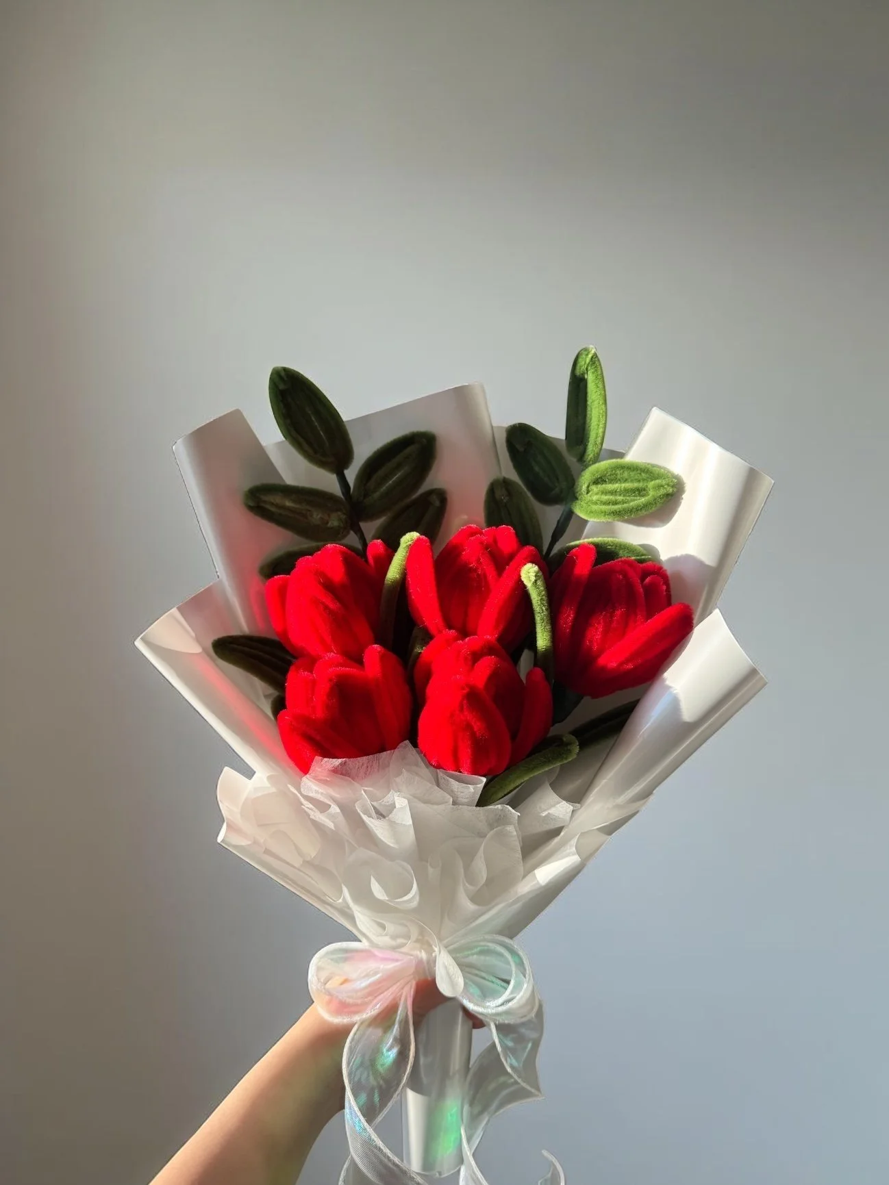 Small custom red tulip bouquet - Diva Floral