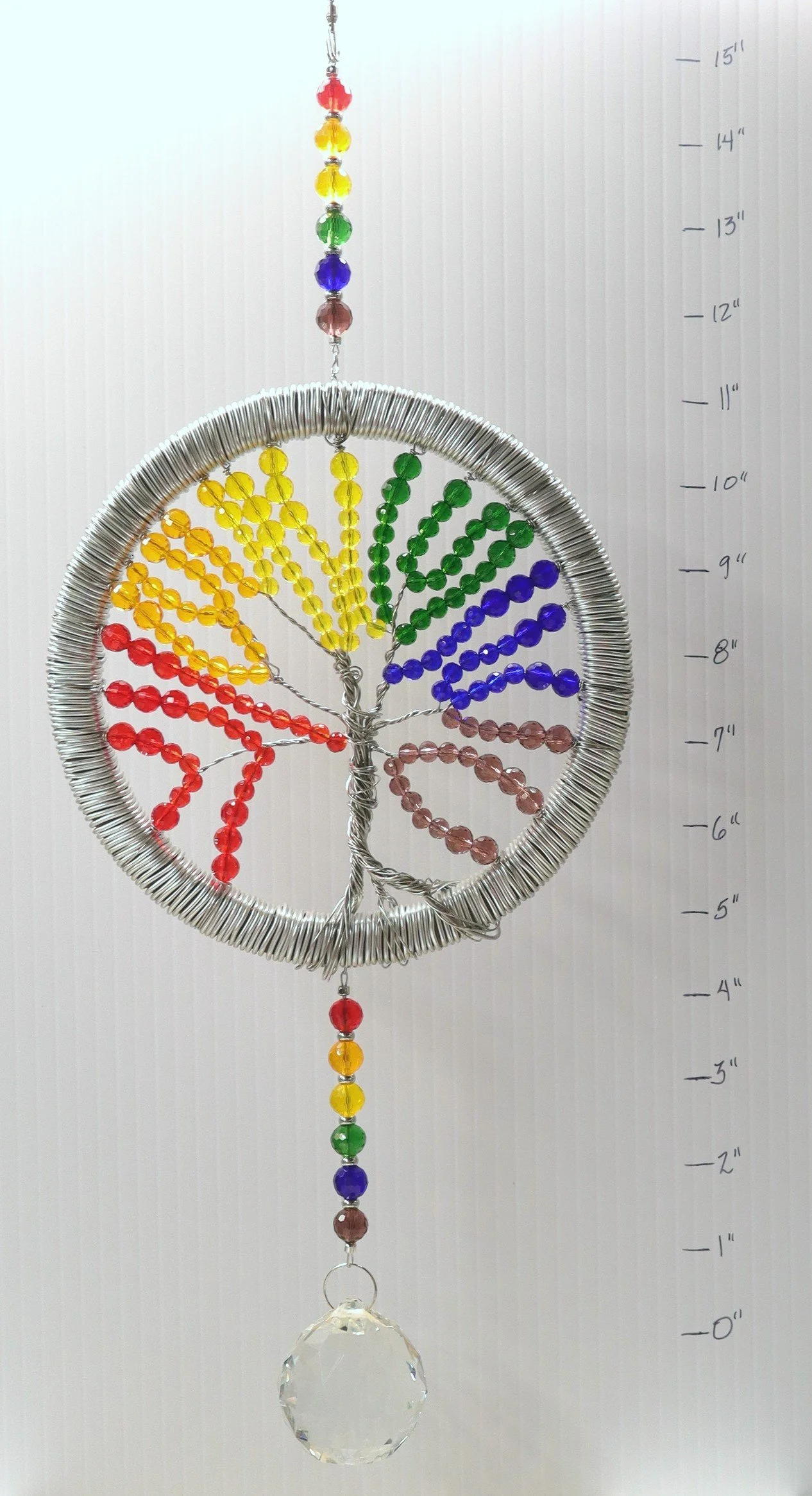 Rainbow Crystal Wrapped Tree Of Life (SC4550)