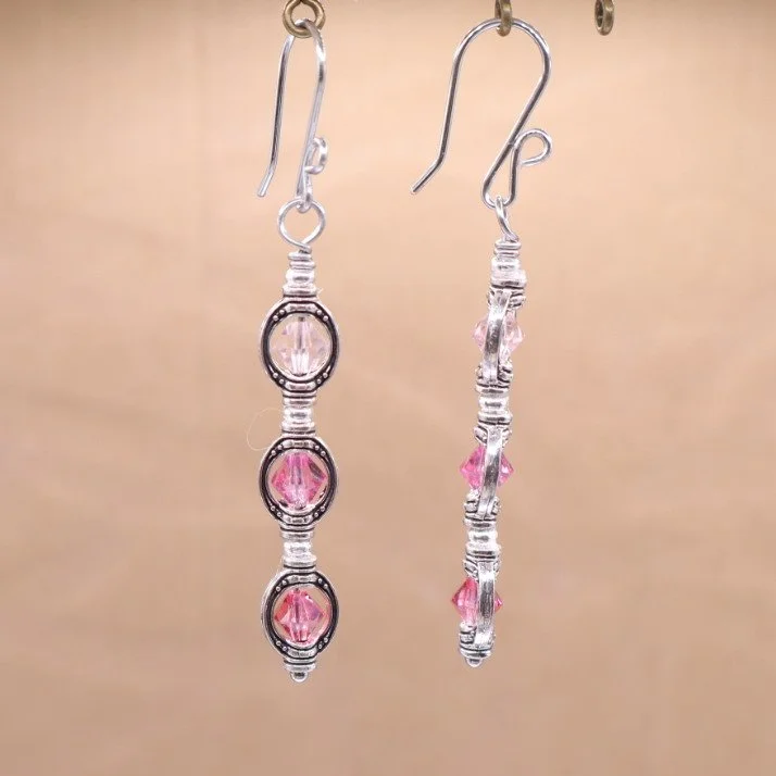 Framed Preciosa Czech Stick Earrings (E4872)