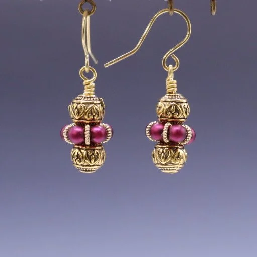 Balls & Loops With Brass & Pearlized Glass (E4340)