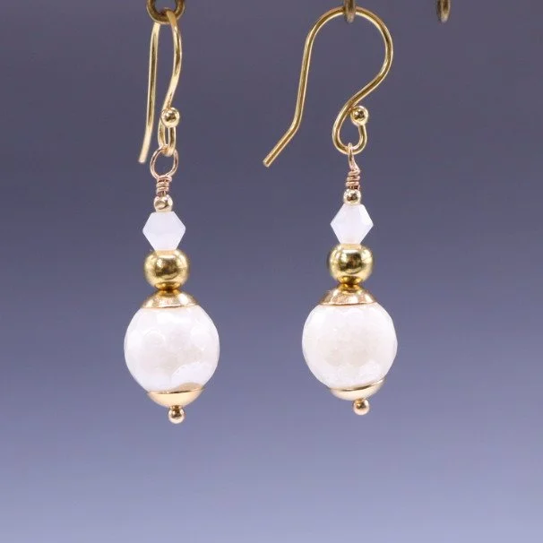 Faceted Czech Glass & Preciosa Dangles (E4352)