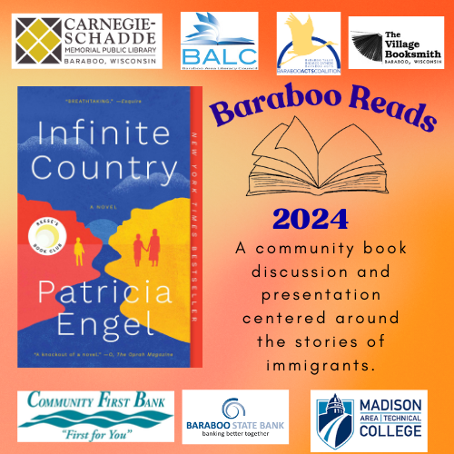 2024 Baraboo Reads Infinite Country by Patricia Engel
