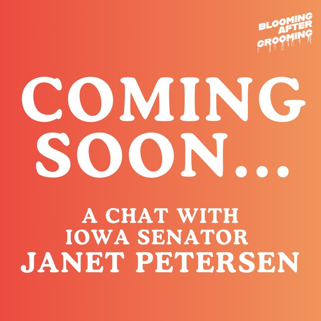 This is NOT a drill folks! We have Sarah&rsquo;s favorite legislator Janet Petersen on the show next week to talk about statute of limitations and SO MUCH MORE. 

We are over the moon she joined us to chat and can&rsquo;t wait for you to hear our con