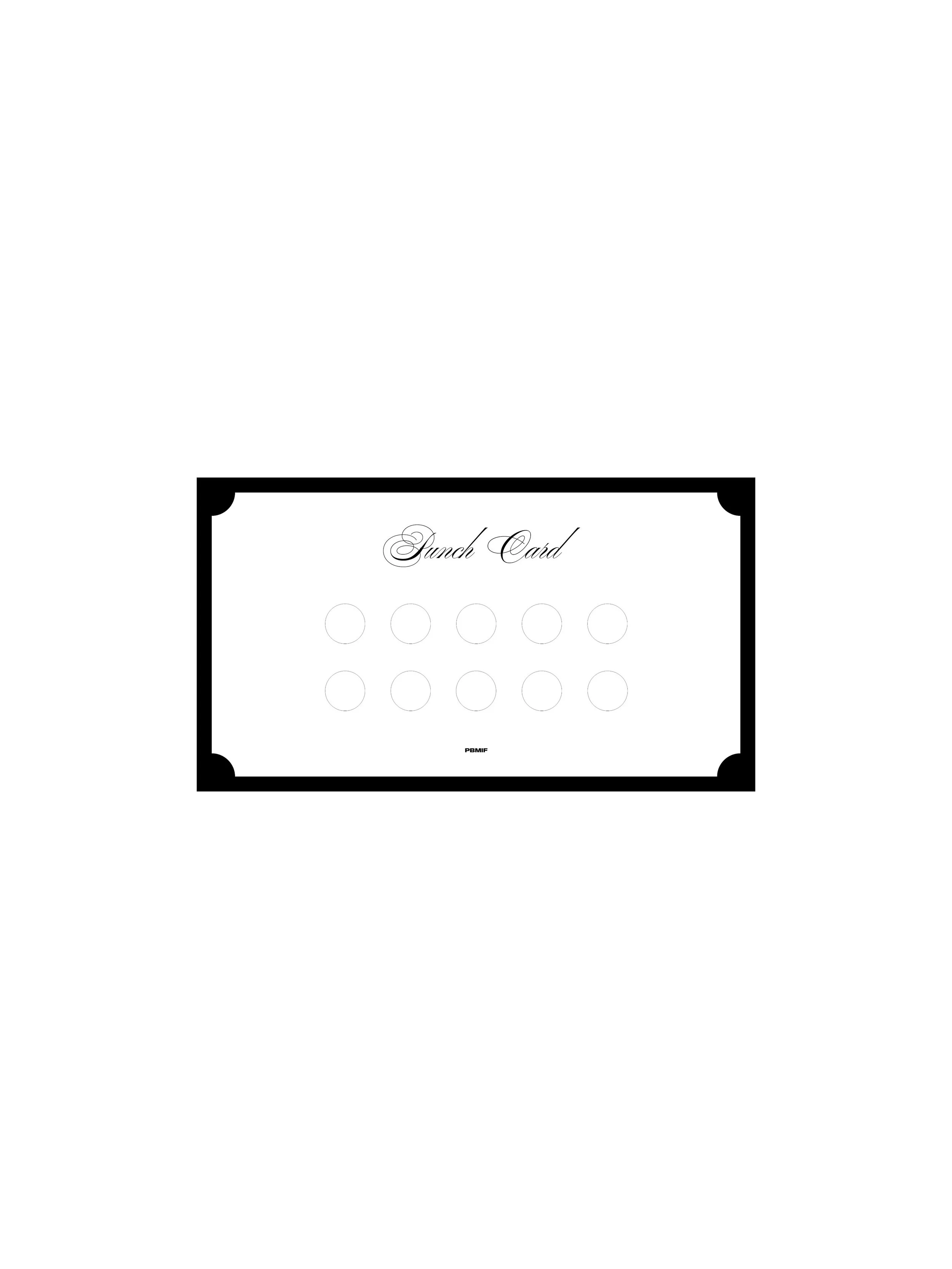 Digital Punch Card (Border)