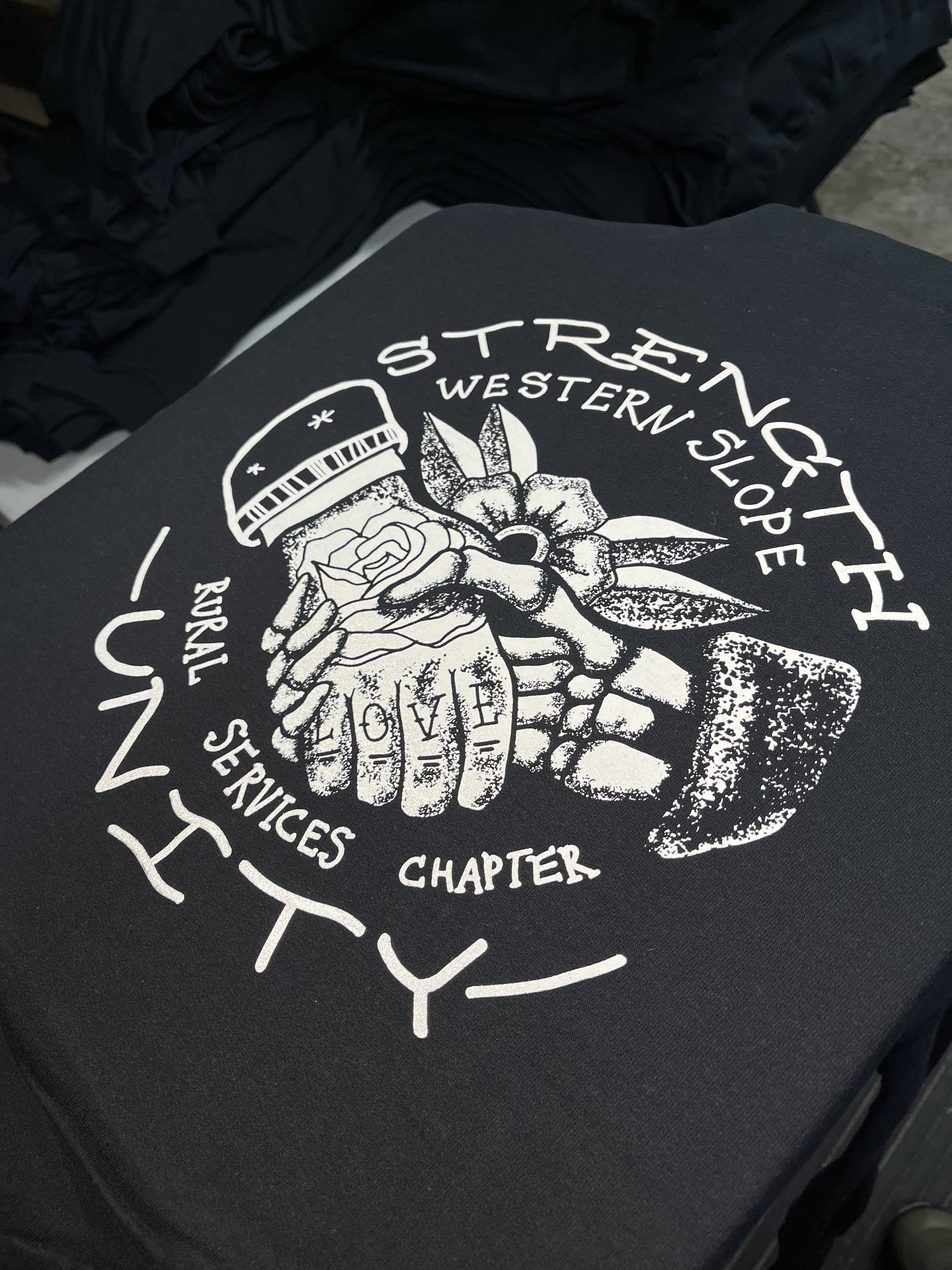 Custom Illustration and printing for oxfor house colorado.