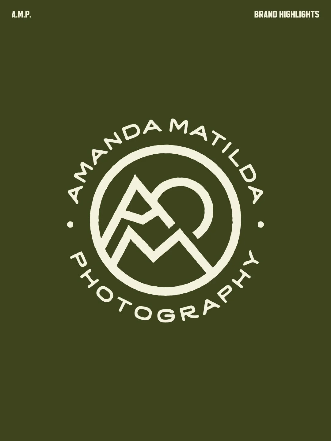 Every brand starts with a conversation. Then it turns into pages of sketches, rabbit holes of type specimens, and a moodboard that actually means something to the person behind the business.

This is the A.M.P. build &mdash; @amandamatildaphotos 
Ama