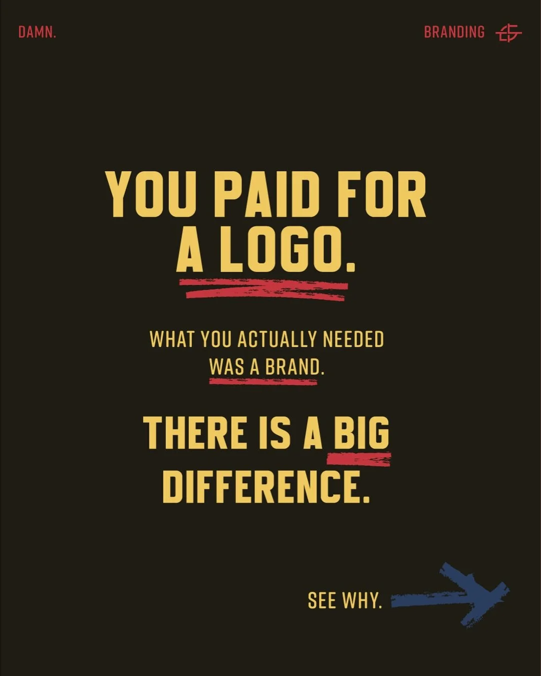 Most designers hand you a folder of files, and call it a brand&hellip;

A shop logo. 
Some colors. 
A font or two. 
Maybe a PDF you will never open again.

What they did not give you is the thinking behind it. 

Who it is actually for? (Not you)
What