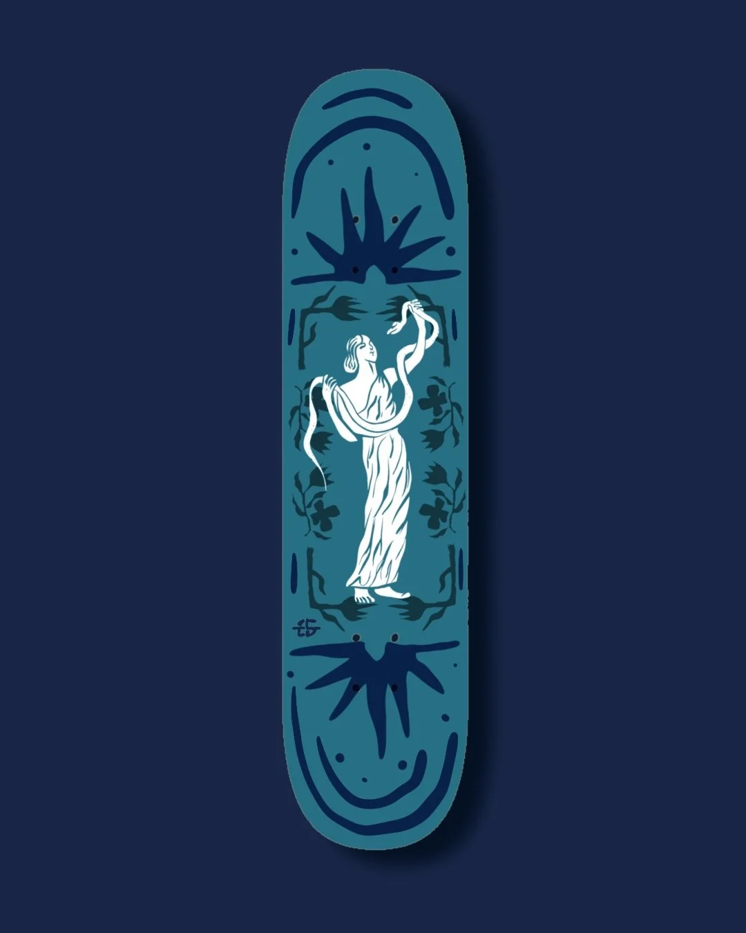 Better late than never! Had to get this deck done before the end of the day and I wanted to drop this modern illustration style. 

#skatedecksaturday #overprint #illustration