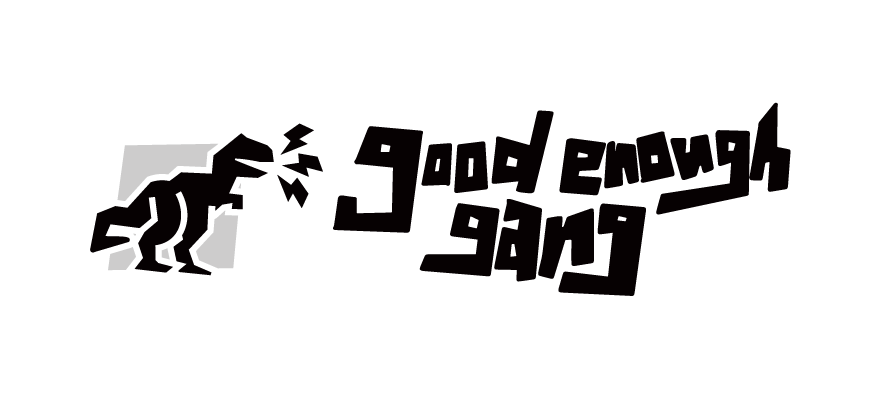 Planet Earth with a lightning bolt hitting it, and the text 'Good Enought' in stylized font.