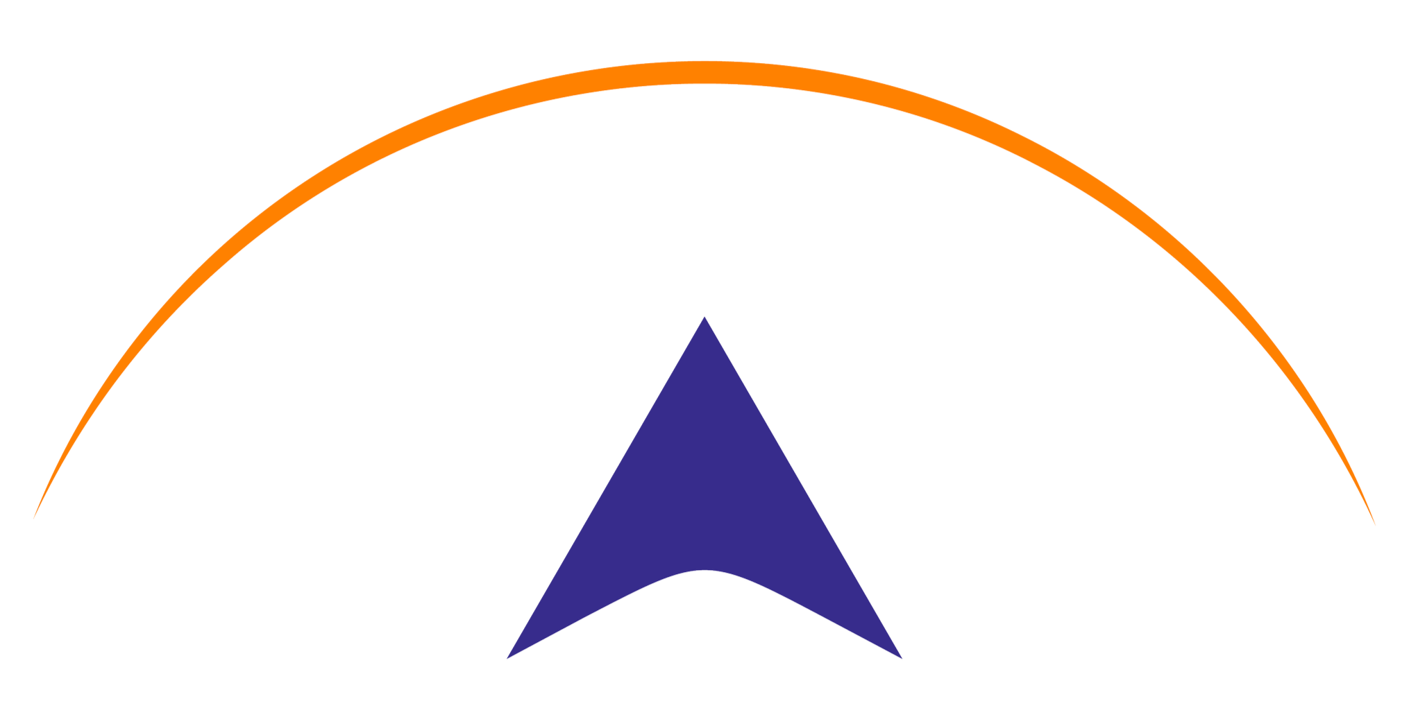 NASA logo with a stylized depiction of a rocket and rainbow-colored arc