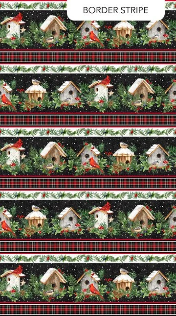 Winter Song Border Stripe DP27801-99