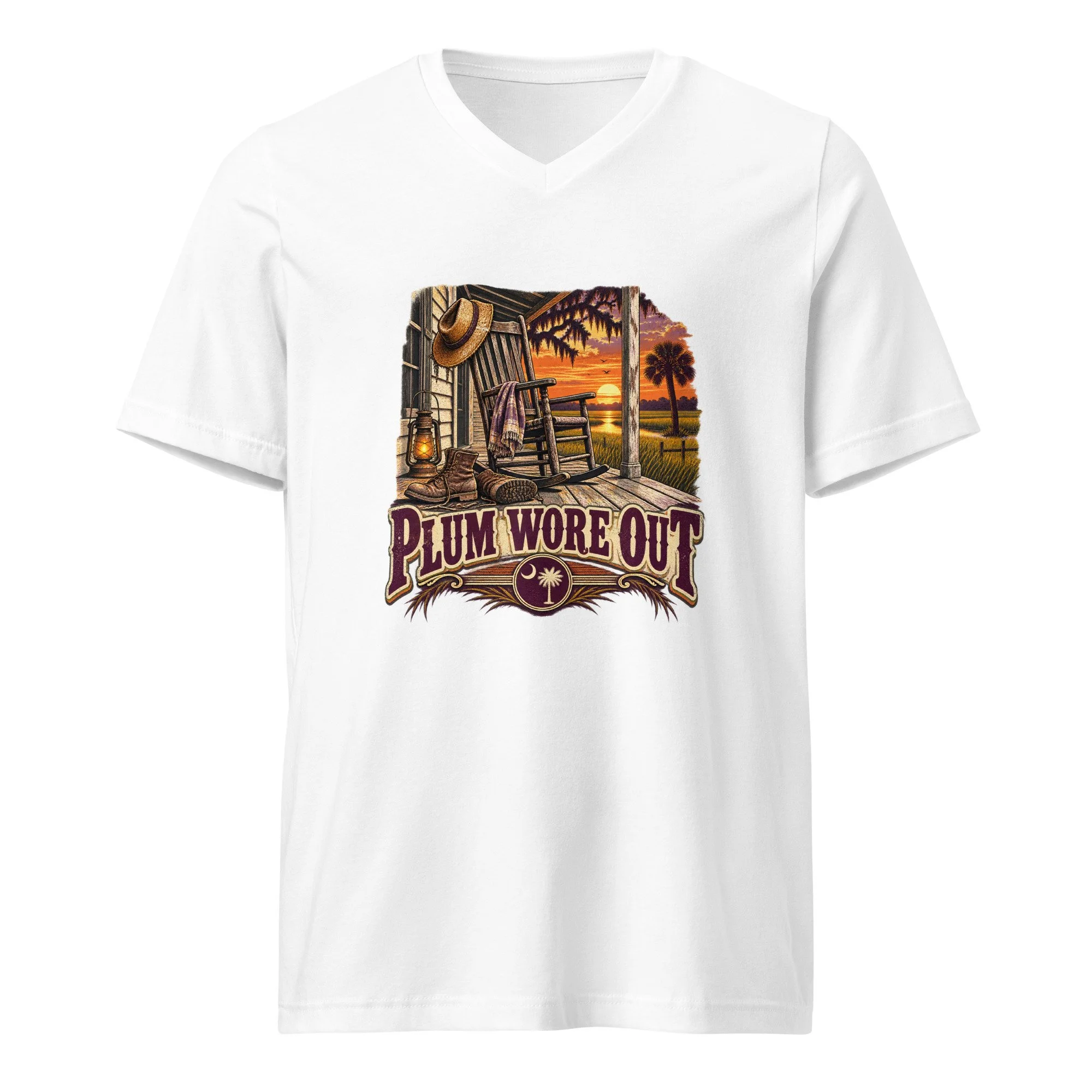 Plum Wore Out - South Carolina V-Neck