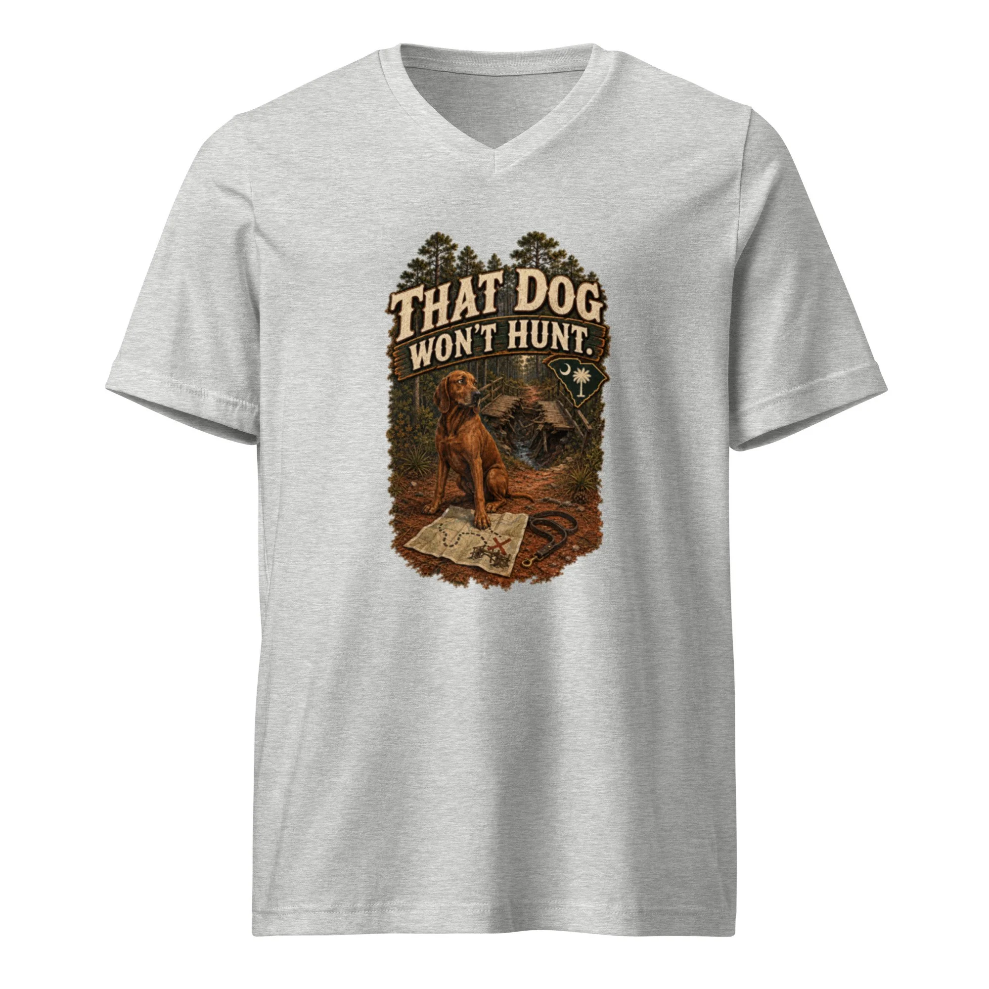 That Dog Won't Hunt Woodland - South Carolina V-Neck