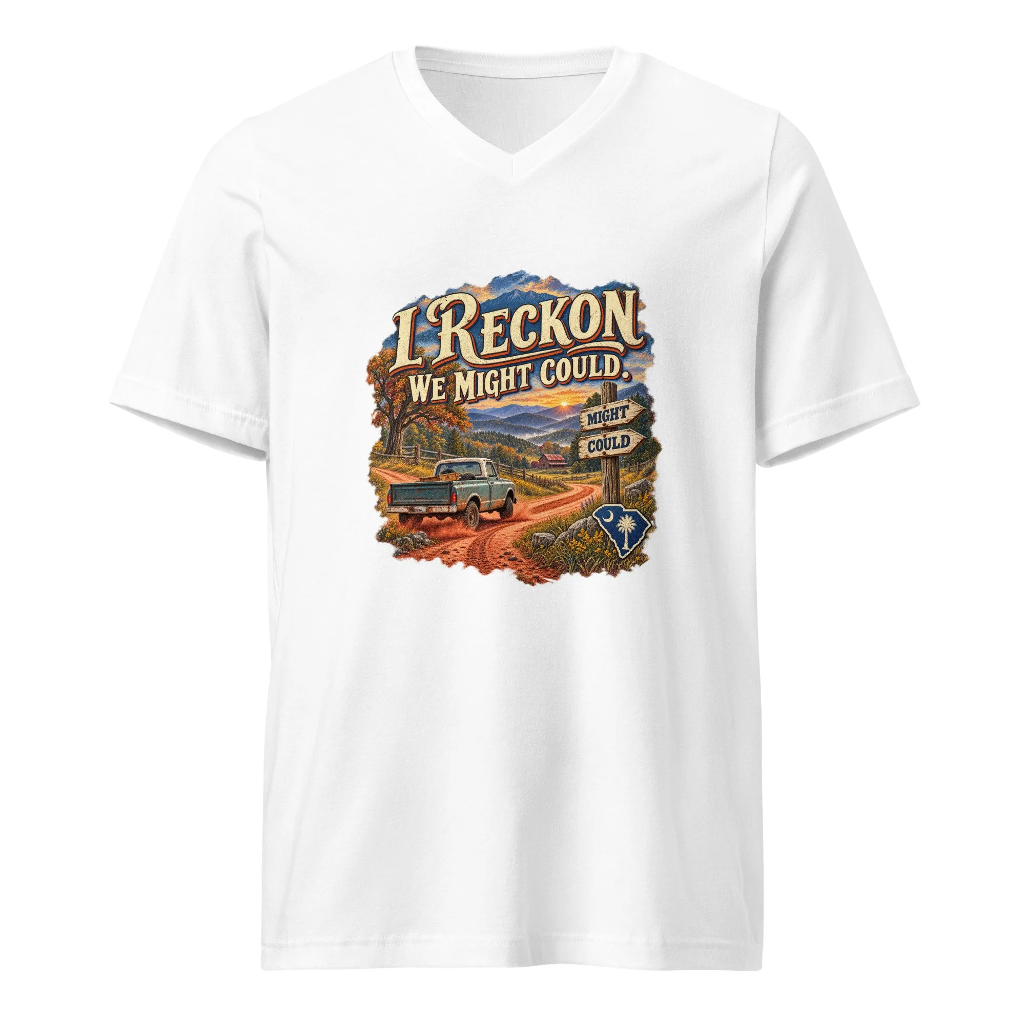 I Reckon We Might Could - South Carolina V-Neck