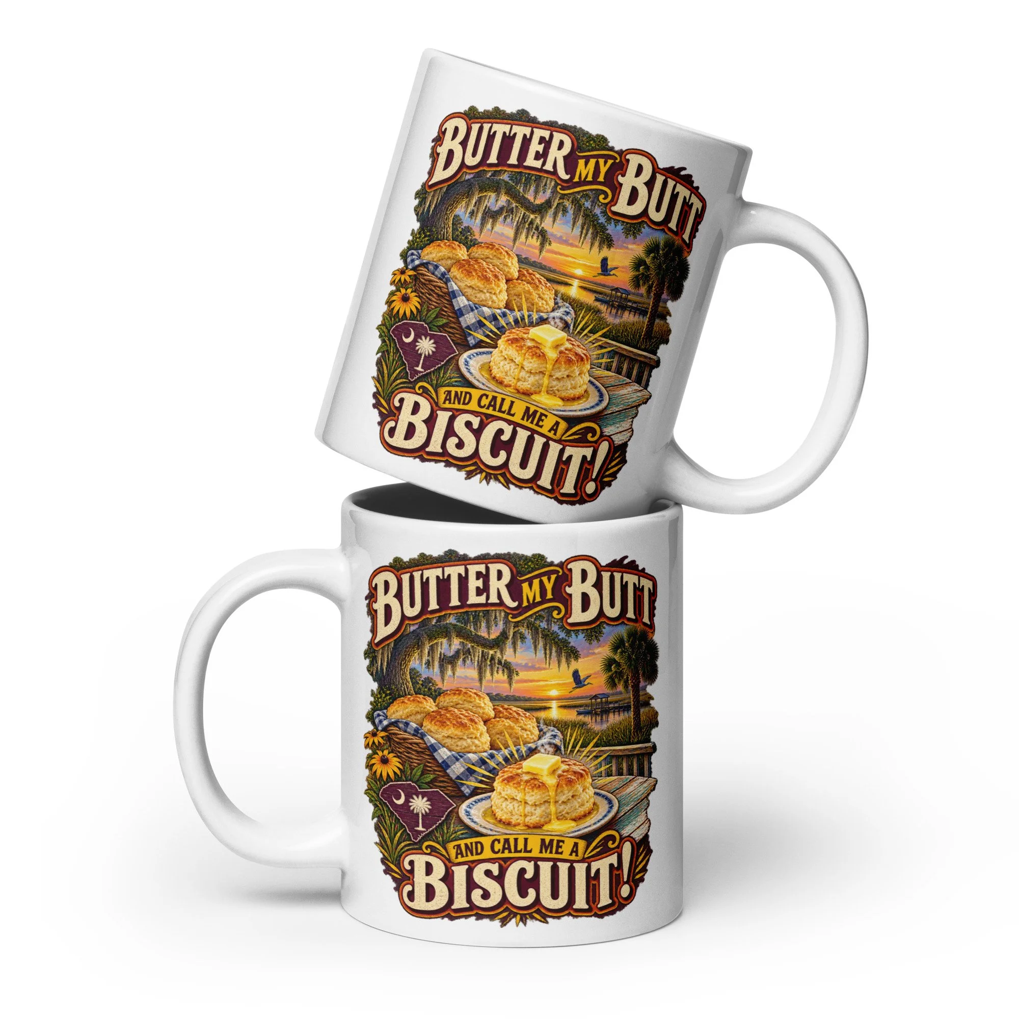 Butter My Butt Biscuit - South Carolina 20 oz Mug