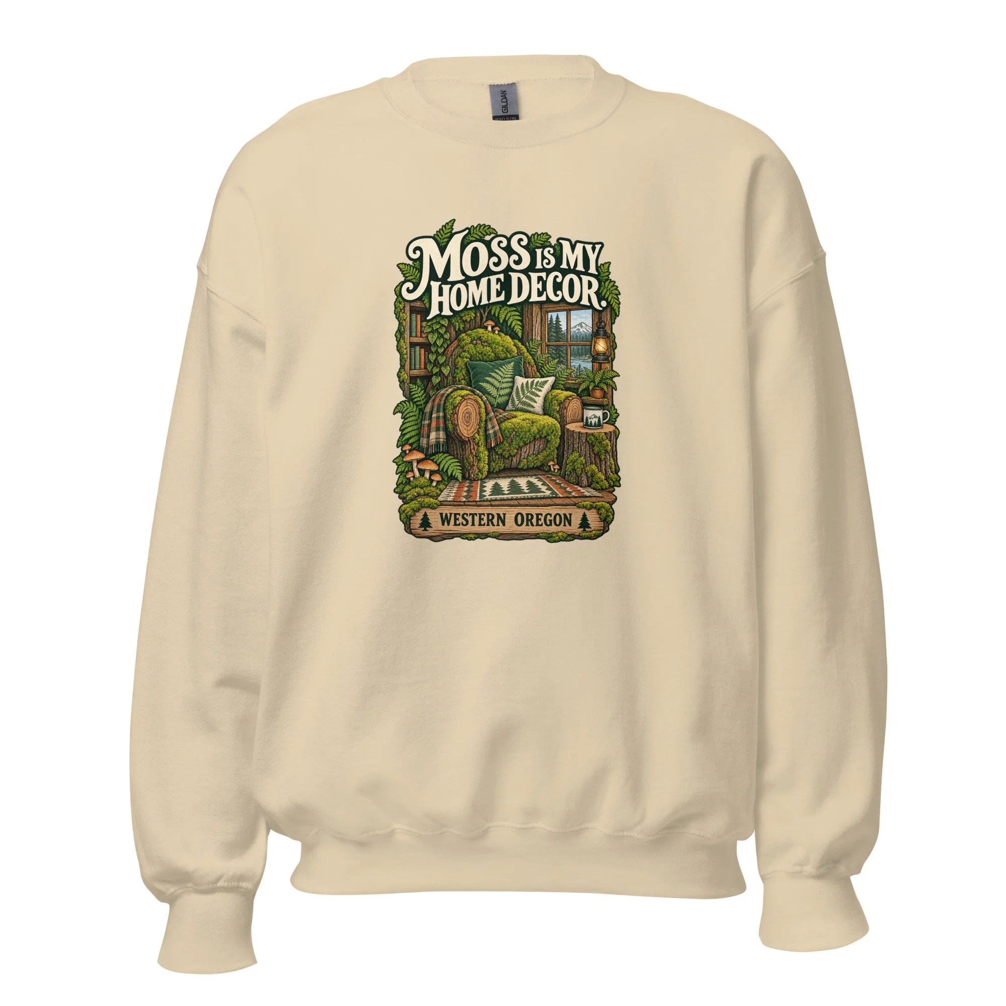 Moss Is My Home Decor — Oregon Crewneck Sweatshirt