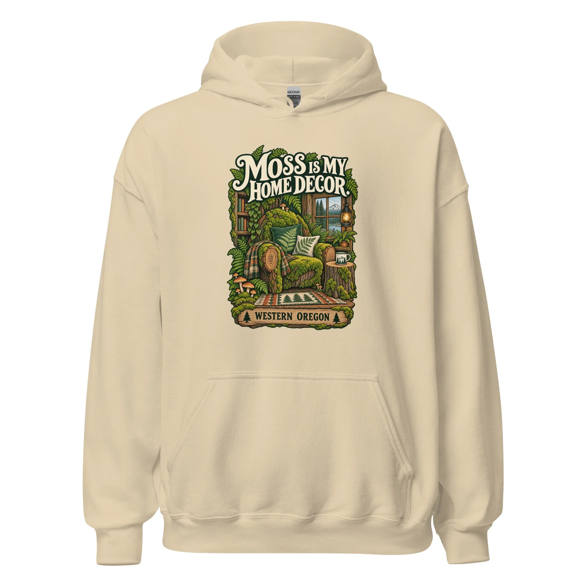 Moss Is My Home Decor — Oregon Pullover Hoodie