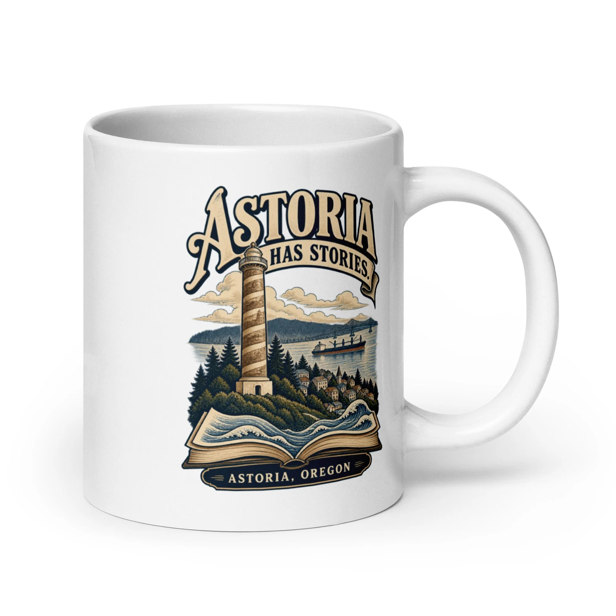 Astoria Has Stories — Oregon 20 oz Mug