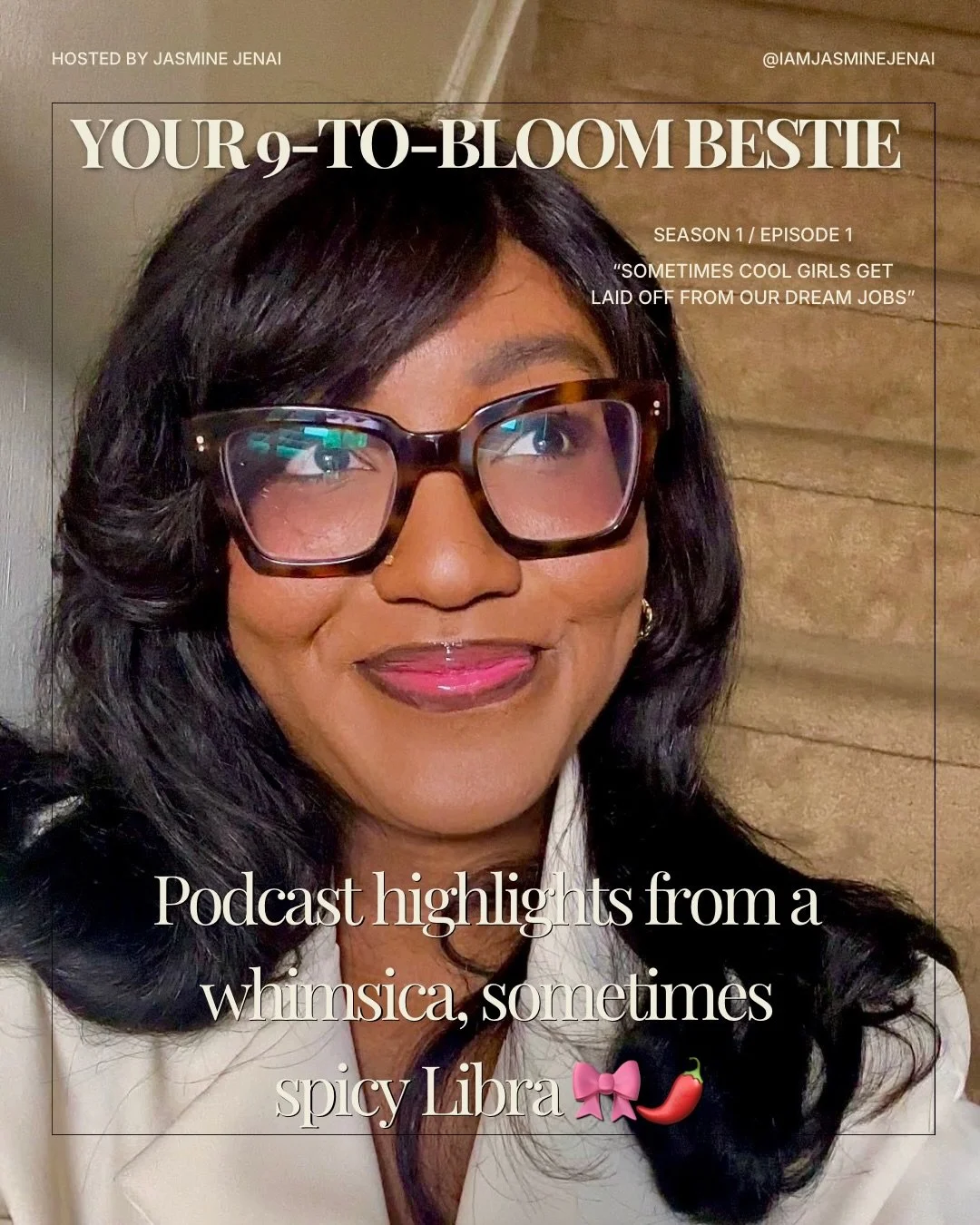 Just a whimsical, spicy Libra 🎀🌶️ who&rsquo;s journalism industry experience led to a podcast 🎙️

Stream episode 1 of Your 9-to-Bloom Bestie today! Link is in bio ✨💕.

#whimsical #libra #journalism #laidoff #dreamjob