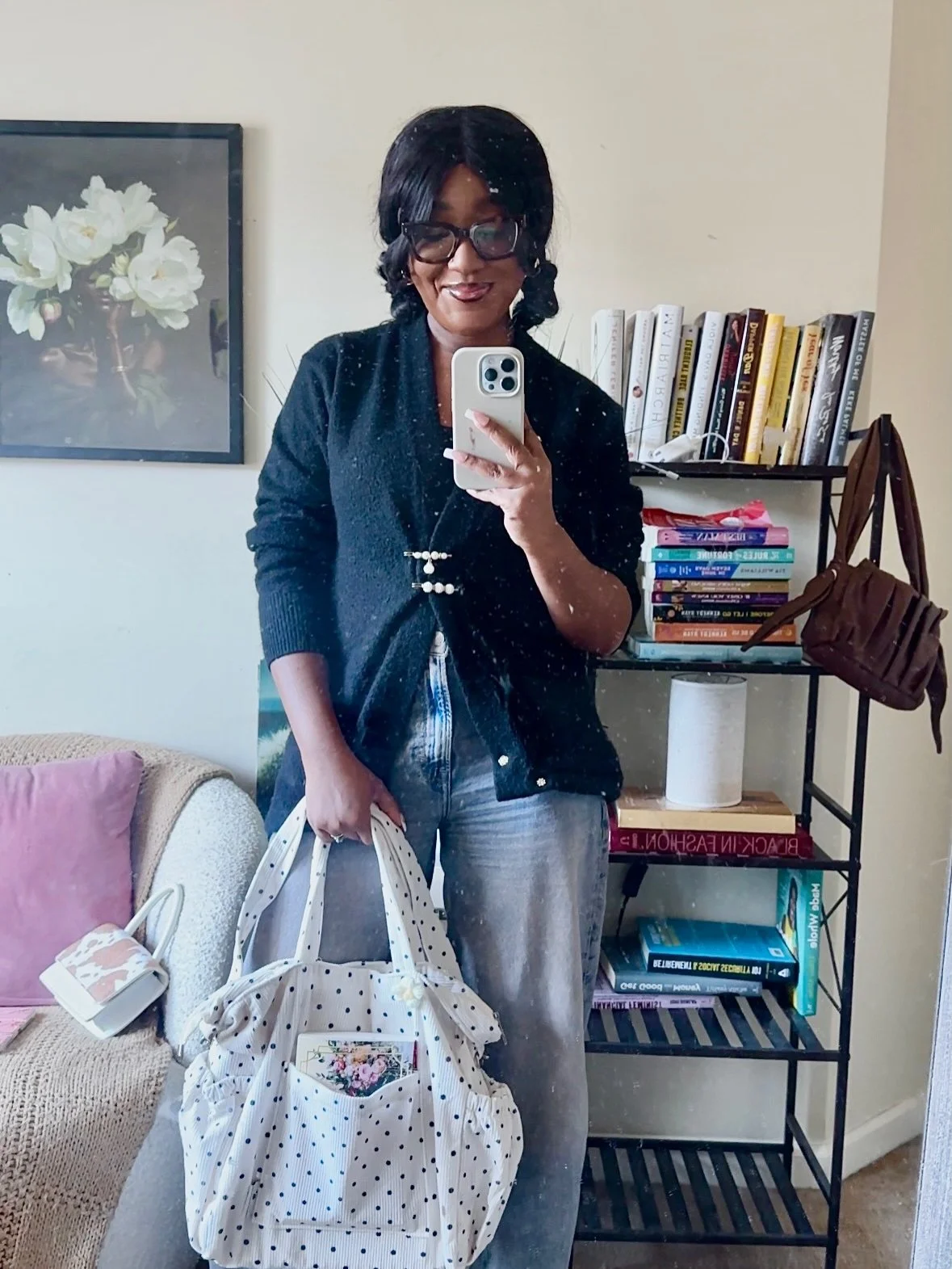Back to OOTD mirror pics, polka dots and a must-read book for your TBR list ✨.

#ootd #mirrorpic #whatimreading #tbrlist #whattoread