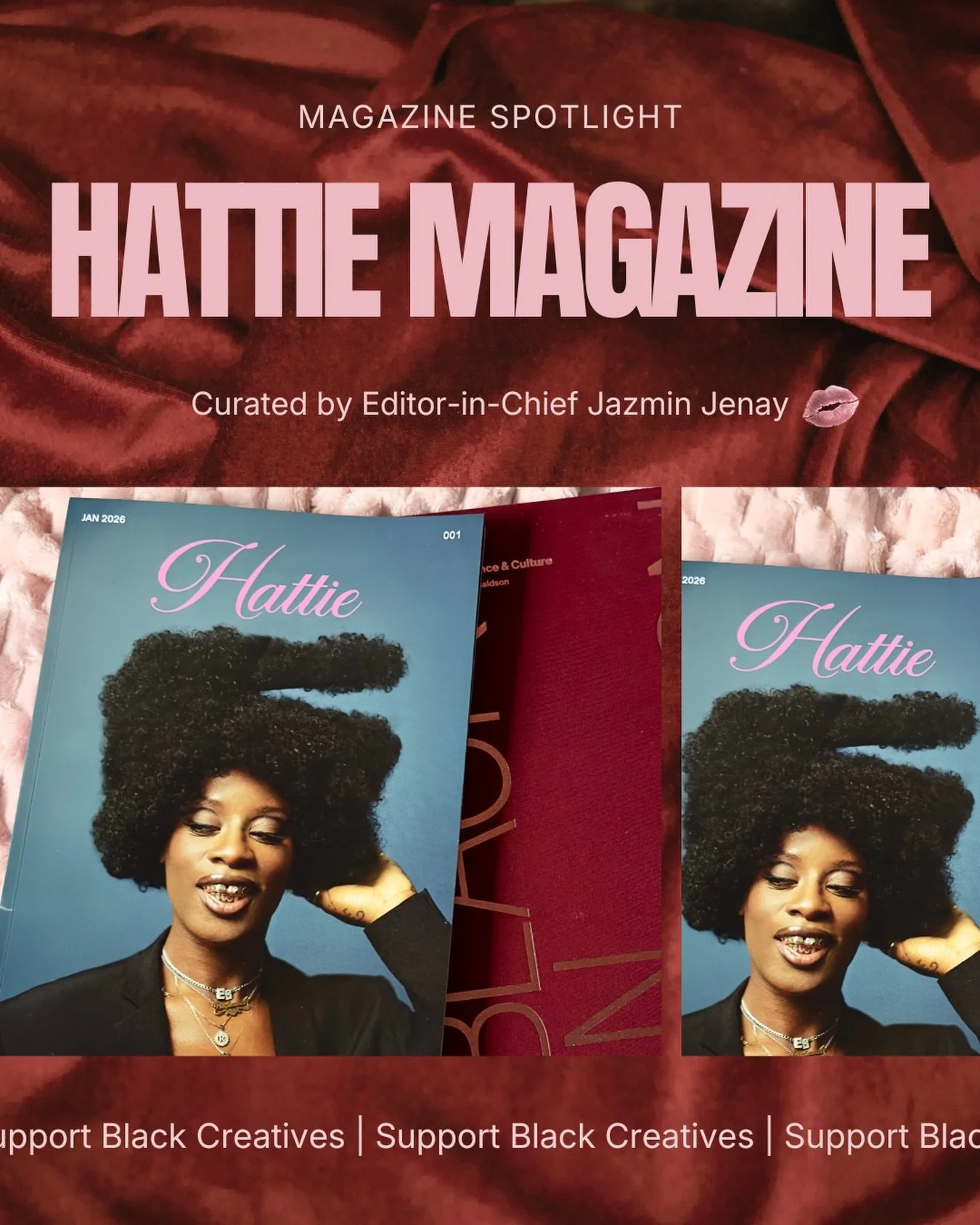 Creative storytelling hasn&rsquo;t left despite media&rsquo;s rollback of diverse visionaries 👀. Case in point, @cleopatrasdaughter created @hattiemagazine.co to showcase her love for print and Black people&rsquo;s contribution to the film + TV spac