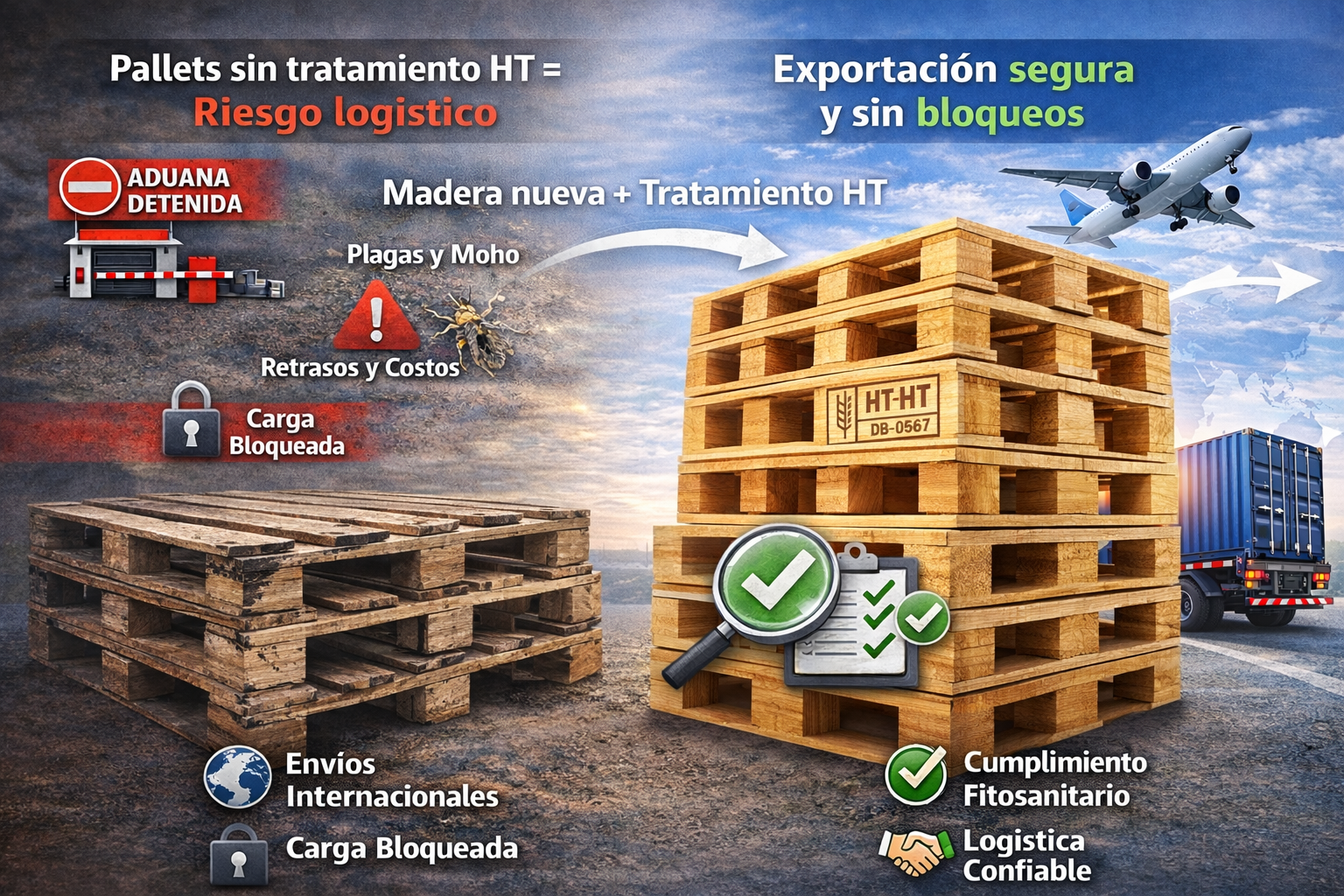El impacto operativo de no contar con madera nueva y su HT (Tratamiento térmico)
