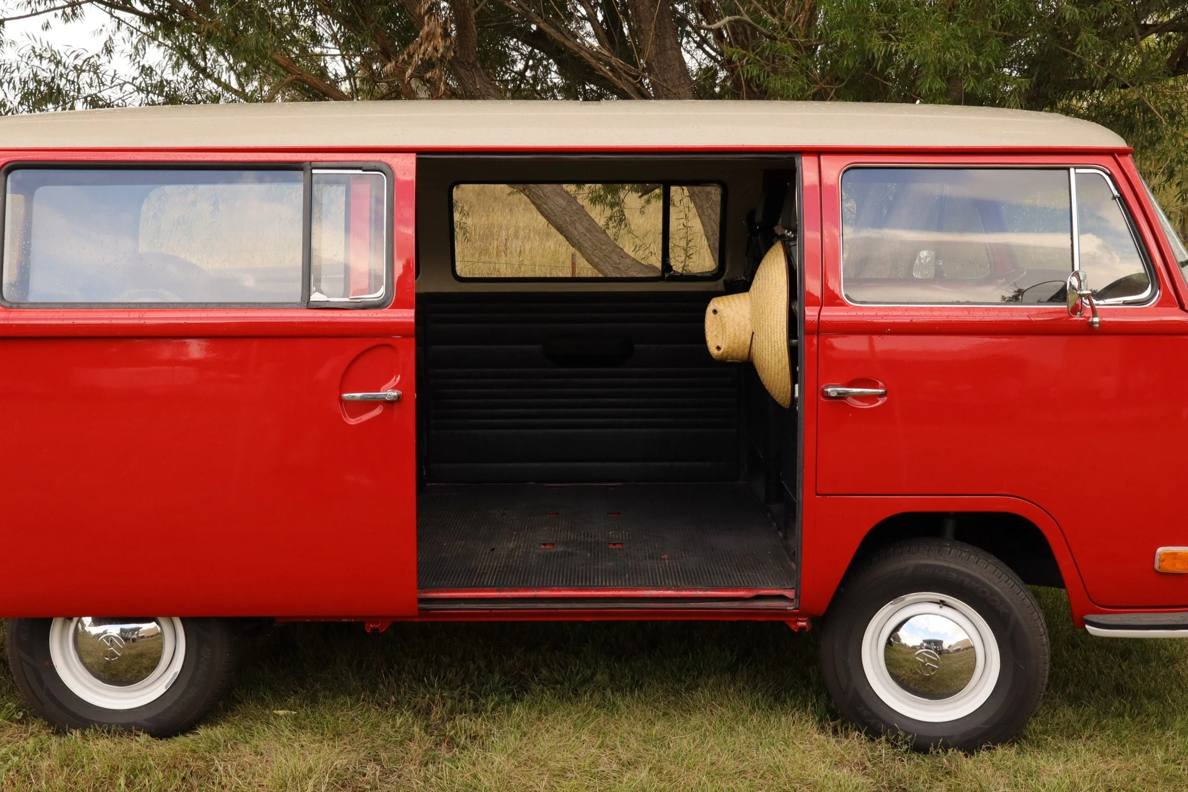 Client's VW as backdrop
