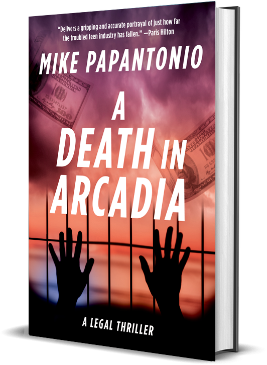 Book Cover: A DEATH IN ARCADIA by Mike Papantonio