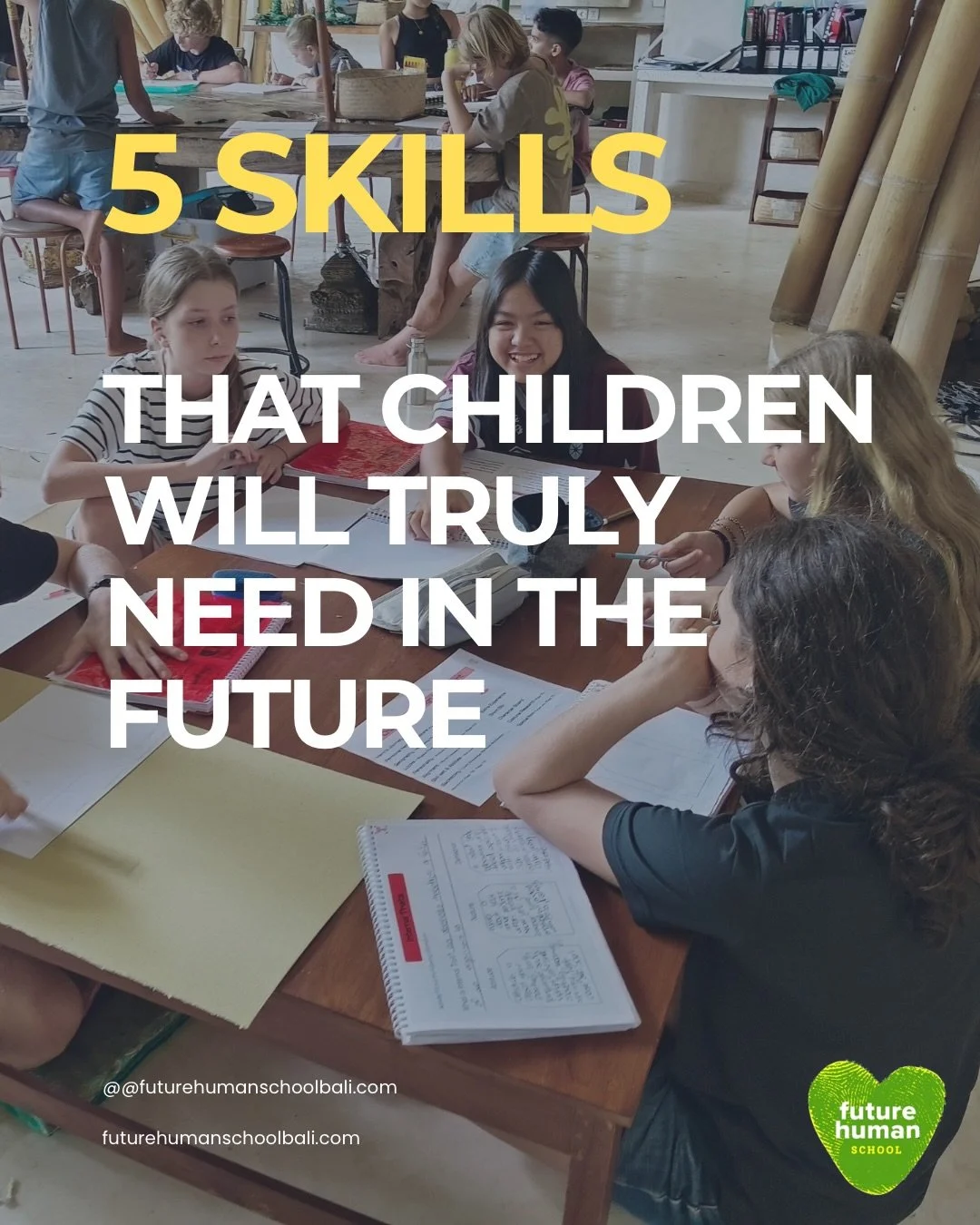 What skills will kids truly need in the future?💡 

🖐️Here are the 5 most important ones. And&hellip; sometimes what a child really needs is not another class) But a different environment!

Save this to come back to it 💚
and send it to someone who 