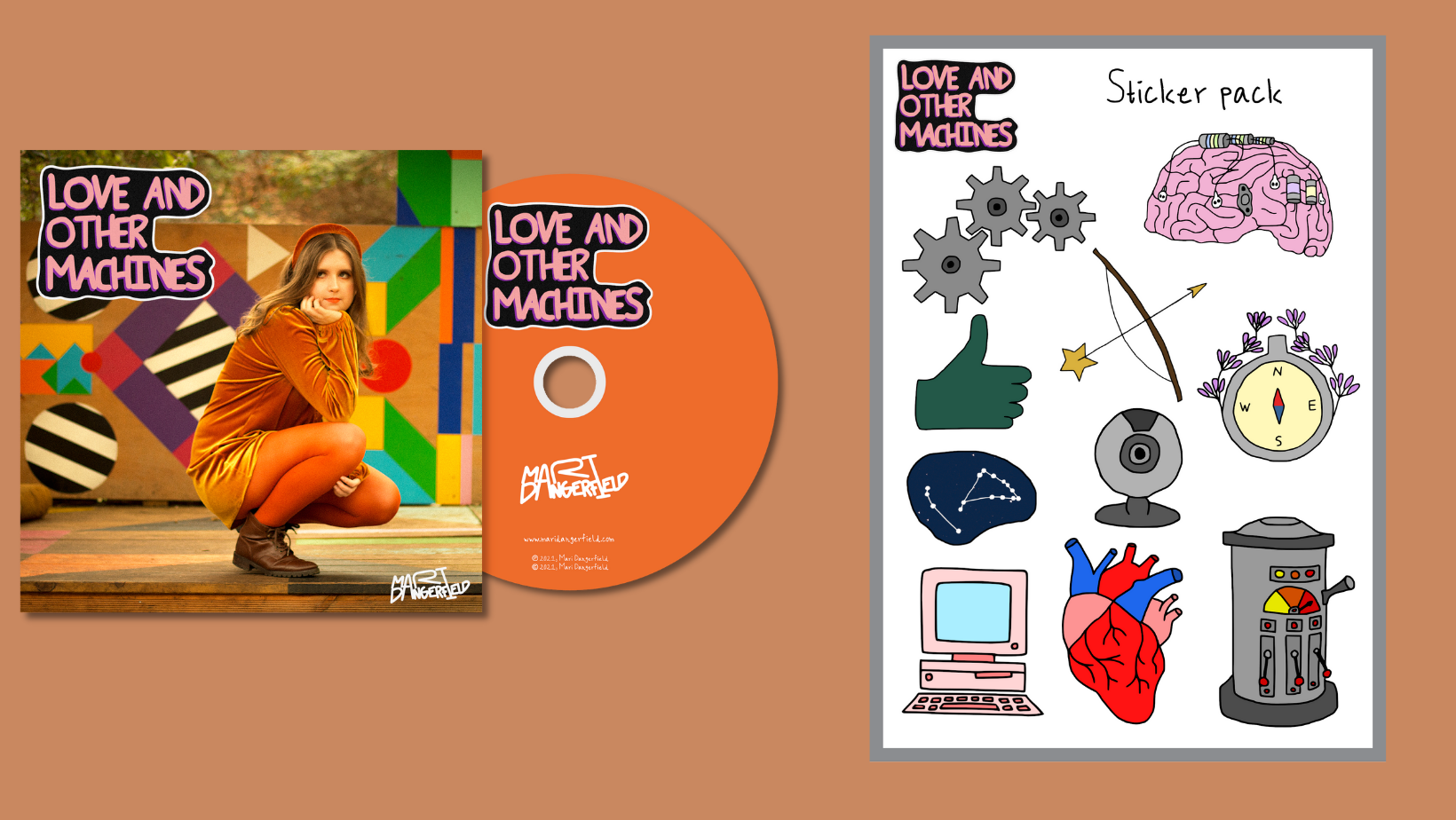 Limited edition CD + Sticker Bundle