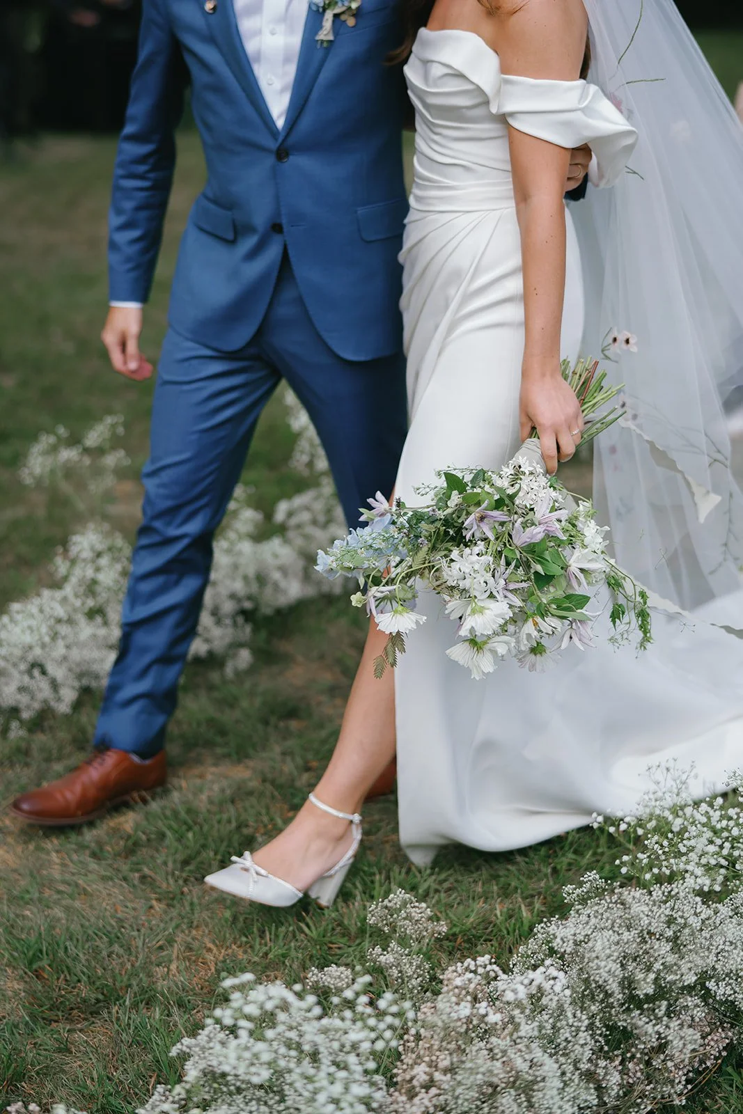 Bride and Groom Portrait | Private Residence Wedding Michigan