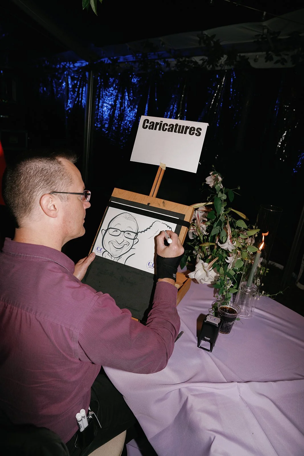 Wedding Caricature Artist | Benton Harbor Michigan Reception