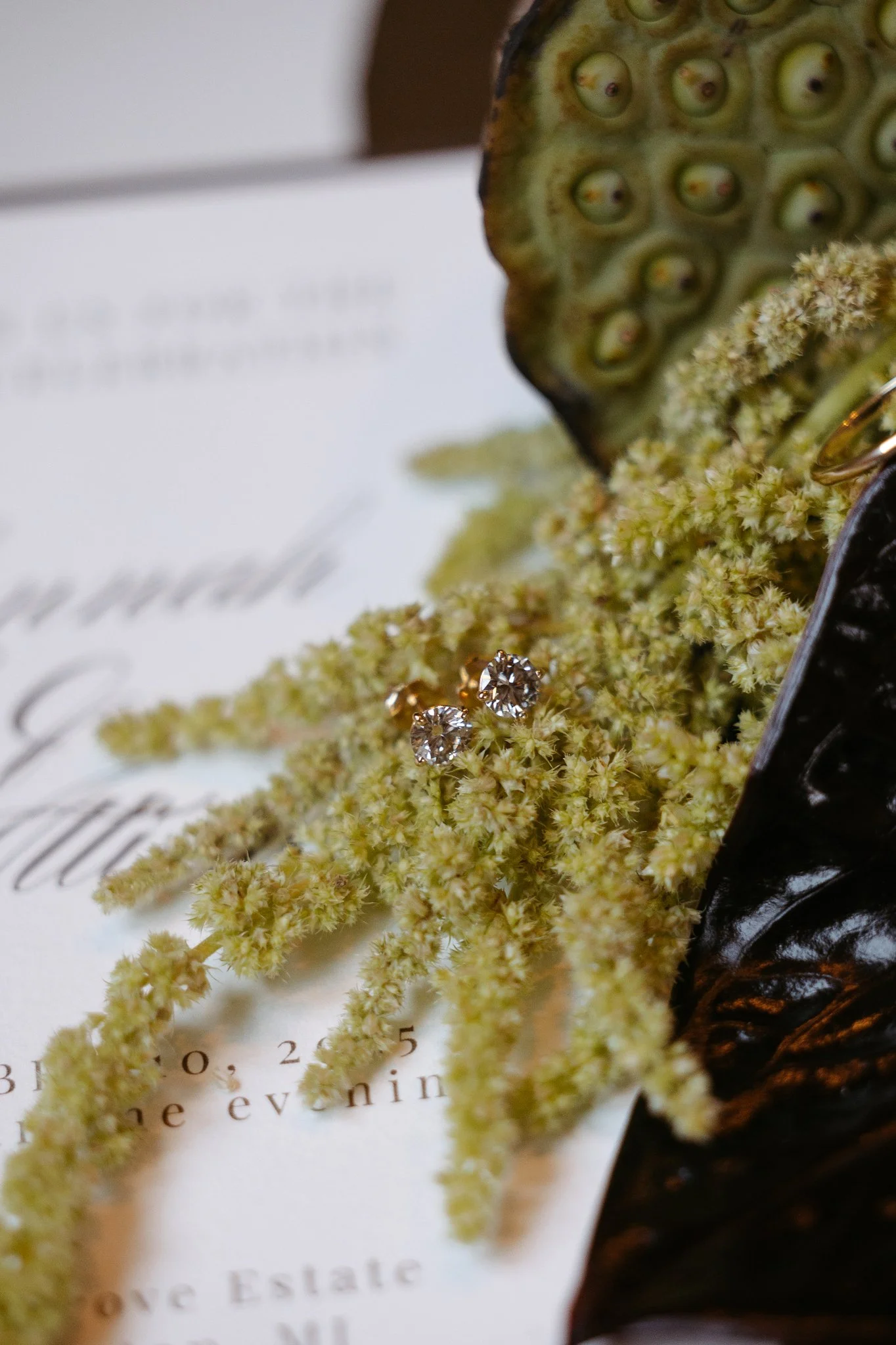 Wedding Ring Detail | Michigan Wedding Styling