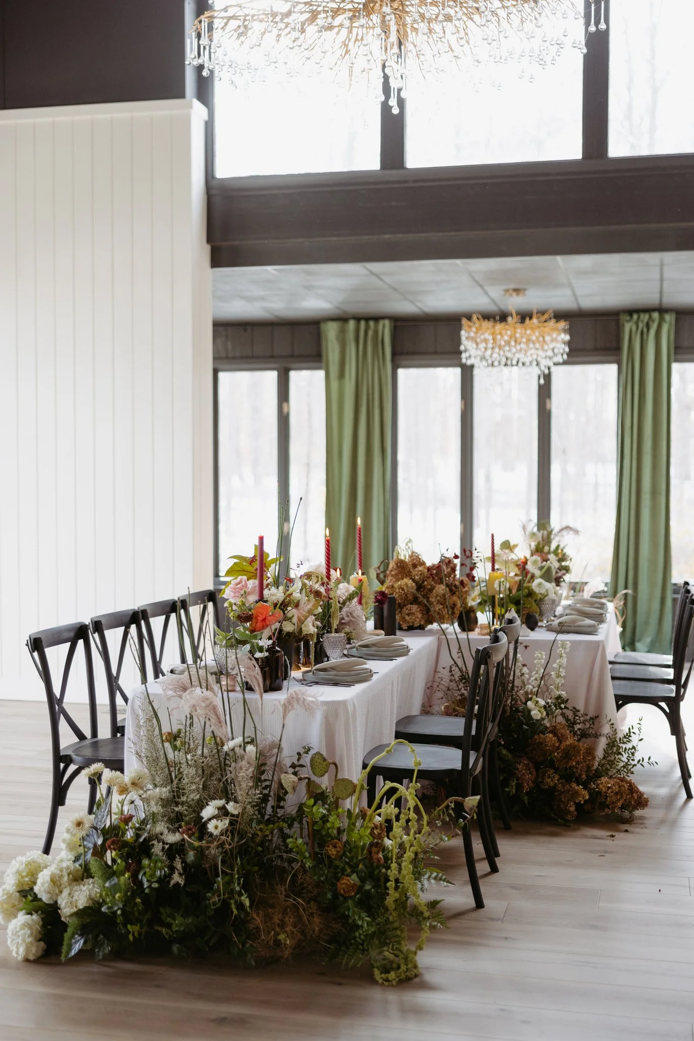 Grounded Ceremony Floral Installation | Michigan Wedding Design