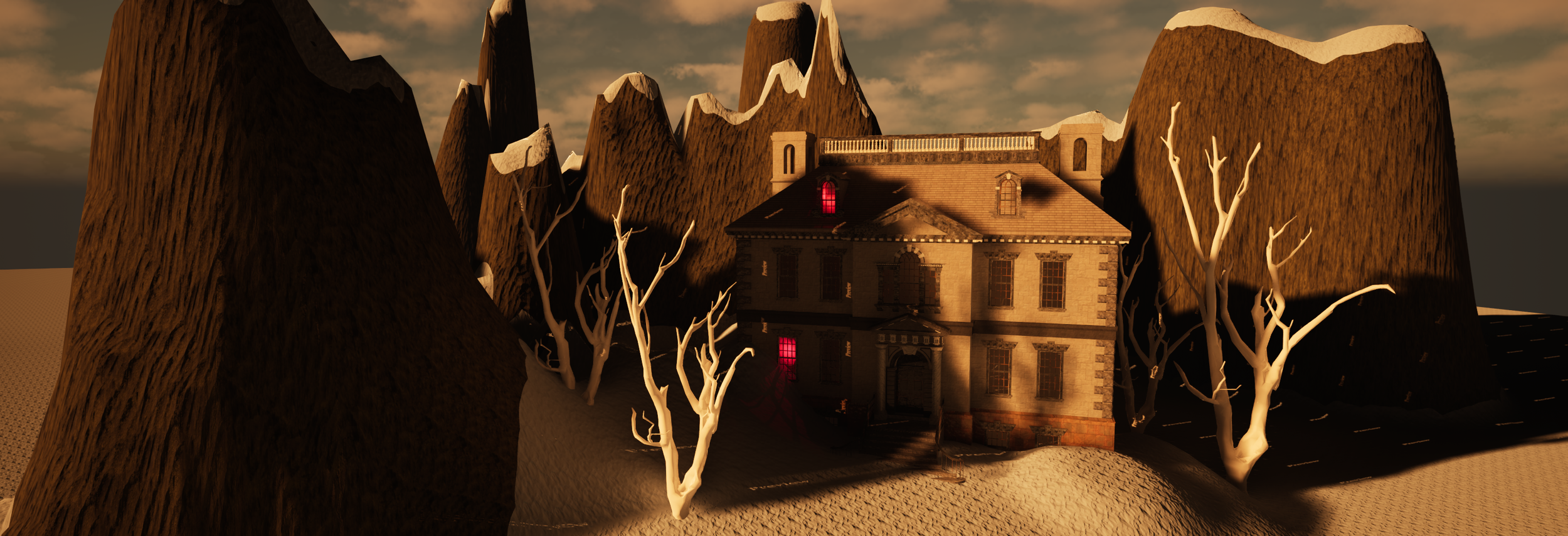 EXT. HAUNTED MANSION - DAY (Vectorworks & Twinmotion)