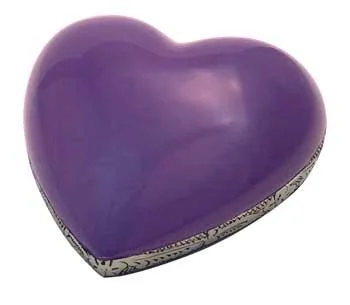 Silver Violet Heart 30-A-406H