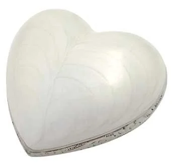 Silver Pearl Heart 30-A-602H