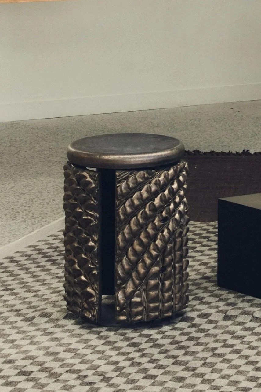 Bronze glaze side table,  2026, Sarah Nedovic