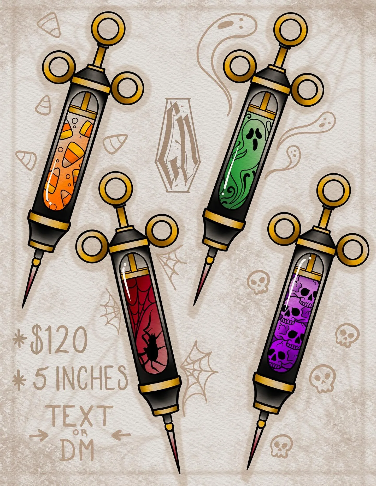 Some silly spookies up for grabs 👻🎃
𝗧𝗘𝗫𝗧. 𝗗𝗠. 𝗟𝗜𝗡𝗞 𝗜𝗡 𝗕𝗜𝗢. 
.
.
.
#tattoo #traditionaltattoo #neotraditional #art #flash #nhtattoo #blackwork #halloweenflash