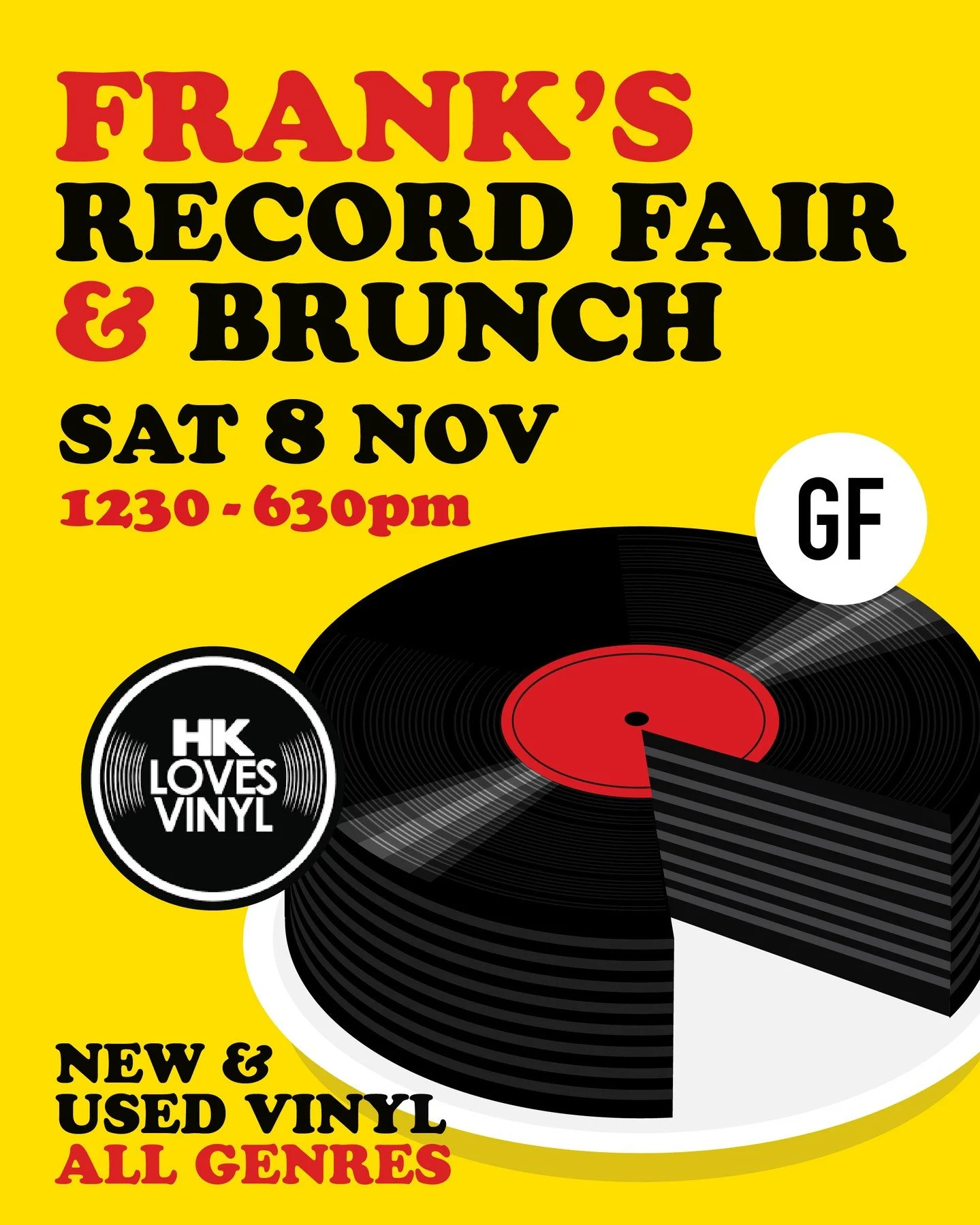 HK Loves Vinyl 8th November ⁠
⁠
Saturday 8th November ⁠
Record Fair: 12:30 - 6:30pm⁠
⁠
Hong Kong Loves Vinyl &amp; Franks have teamed up to give you a record fair in the heart of Central.⁠
⁠
With 10 sellers and over 10,000 records to look through fro