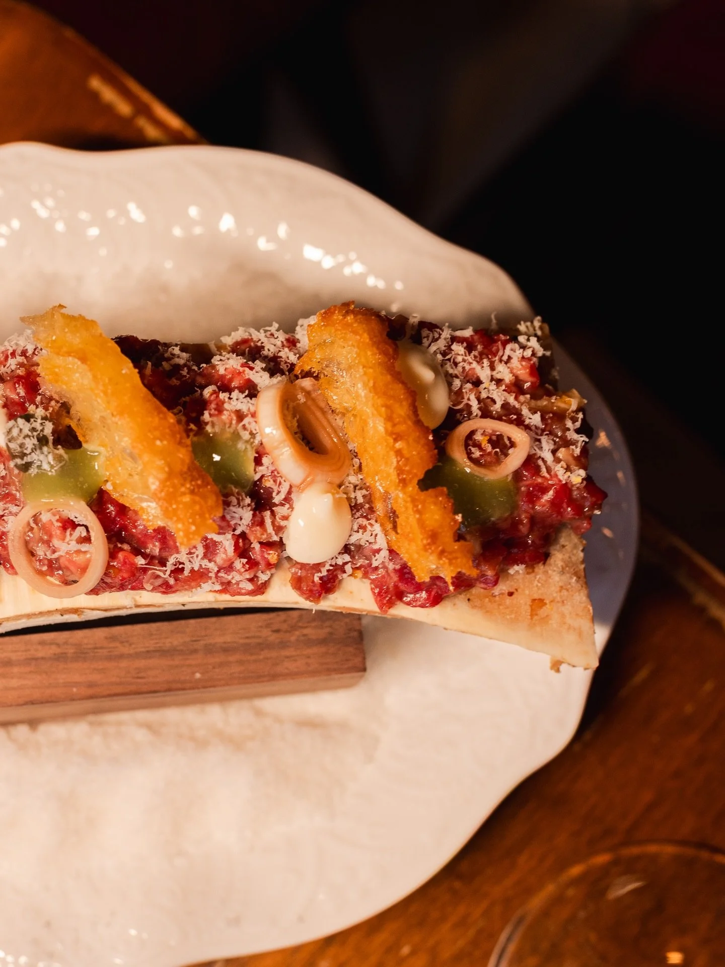 BATTUTA AL MIDOLLO
Chopped Raw Beef, Bone Marrow, Anchovy Mayo 

We are open as usual during Chinese New Year. Book Now.