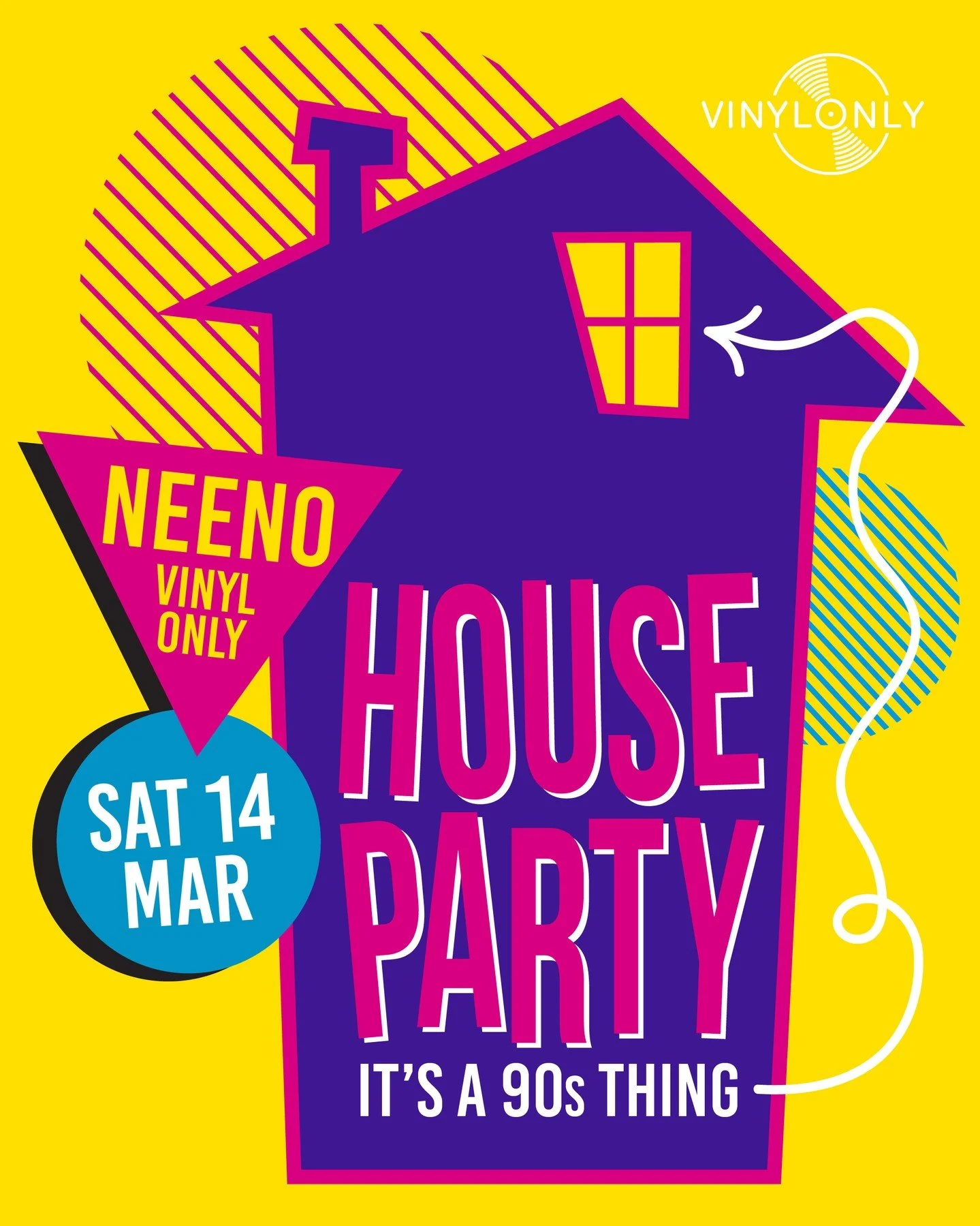 House Party ⁠
⁠
@neenodj⁠
Saturday 14th March ⁠
No Cover Charge ⁠
⁠
90s pop, hip-hop, house and beyond, played strictly on vinyl. Expect the kind of records that defined bedrooms, basements and dance floors, spun the way they were meant to be heard: 