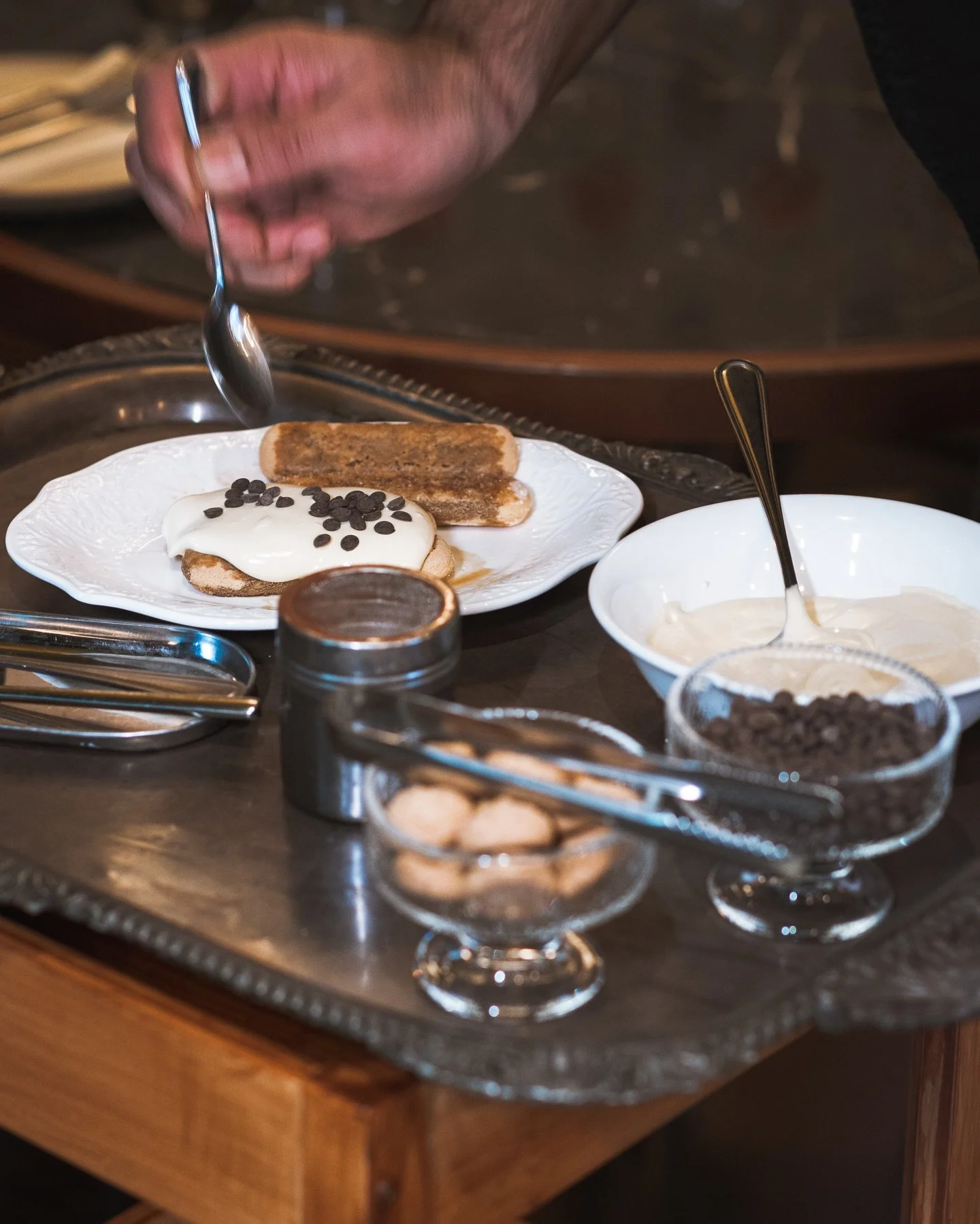 Here at FRANK&rsquo;S: Tableside Tiramisu. We build it tableside (in front of you), every layer just right. Come for dinner. Stay for the show. 

Book your table link in bio.