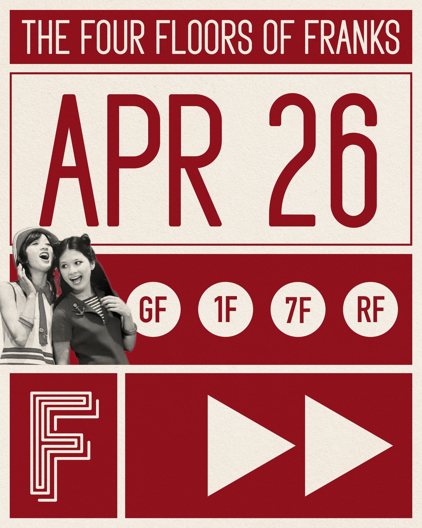 Whats on in April?⁠
⁠
Here's a highlight of events on at Franks this April ⁠
⁠
7/F ⁠
3rd Disco to House @djbrahms⁠
4th Superfreak @ivansit852 ⁠
⁠
10th Hazier Days Steve Yau⁠
11th 80s &amp; Beyond @qozello⁠
⁠
17th Disco Funk Hip Hop @bad.bambino⁠
18th