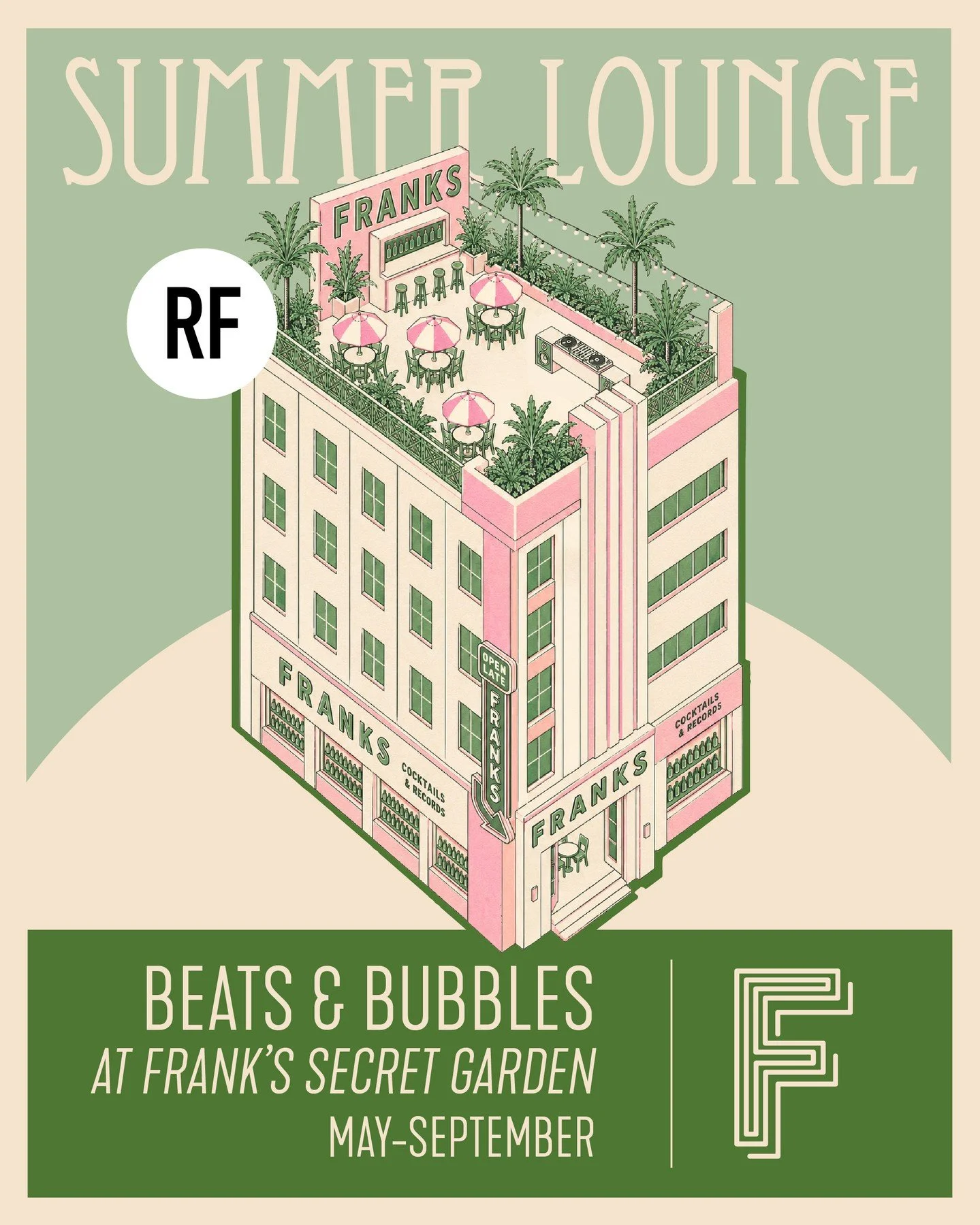 Franks Secret Garden ⁠
⁠
It's becoming a thing. A Sunday ritual. The one event you don't want to miss.⁠
⁠
Launching 7th June ⁠
4pm ⁠
⁠
One Sunday a month, FRANK'S Secret Garden transforms into the ultimate afternoon escape above Central. Golden hour 
