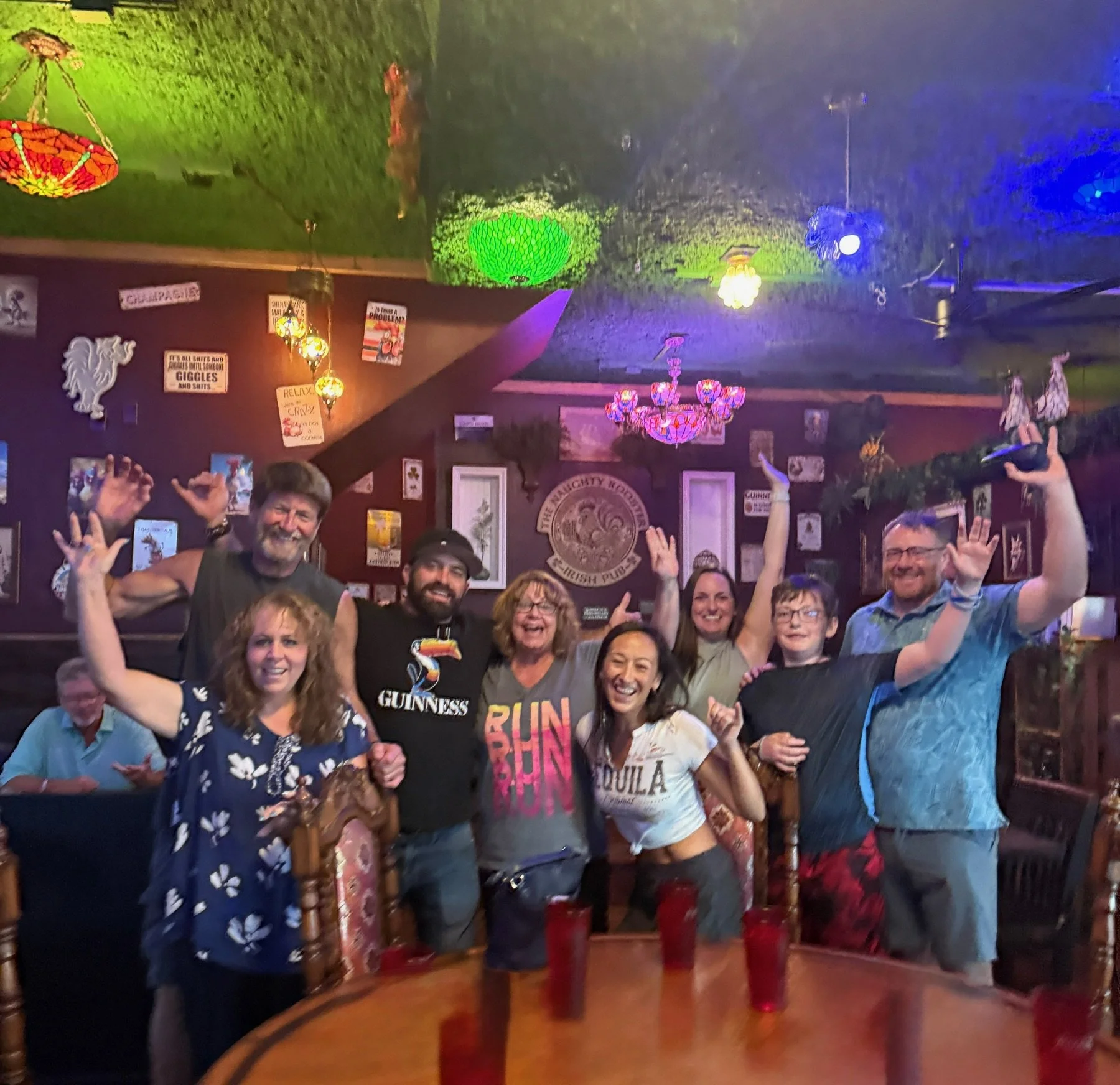 Celebrations start here! Live music, karaoke, cold drinks, and the best vibes on Kalapaki Beach — only at The Naughty Rooster.