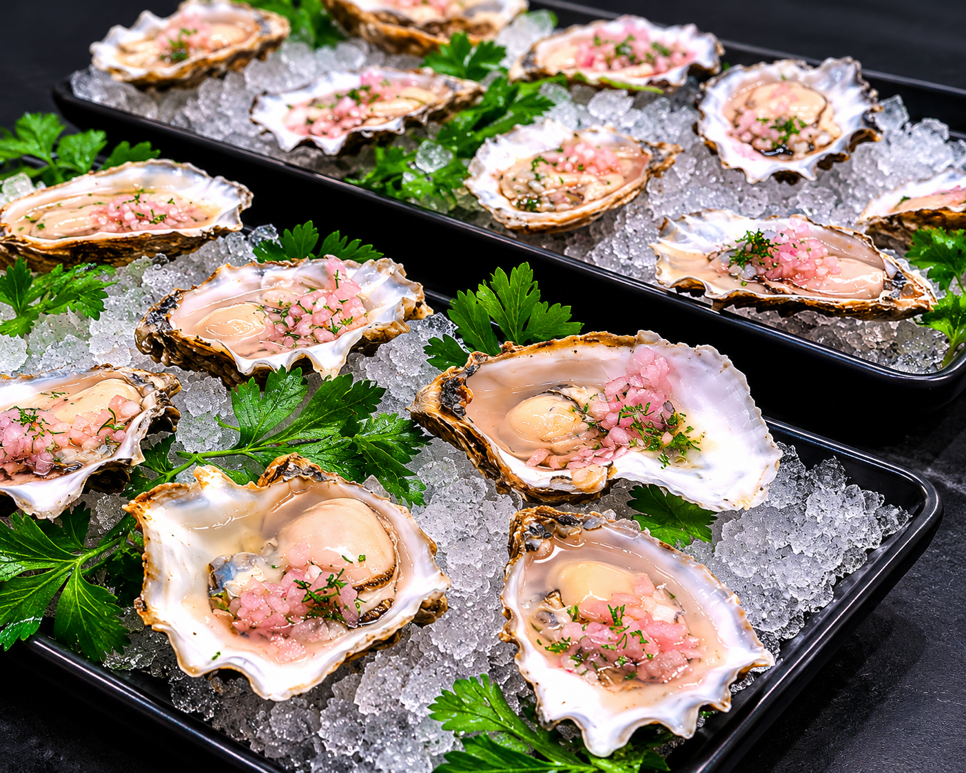 Netarts Bay Oysters with Champagne Mignonette
